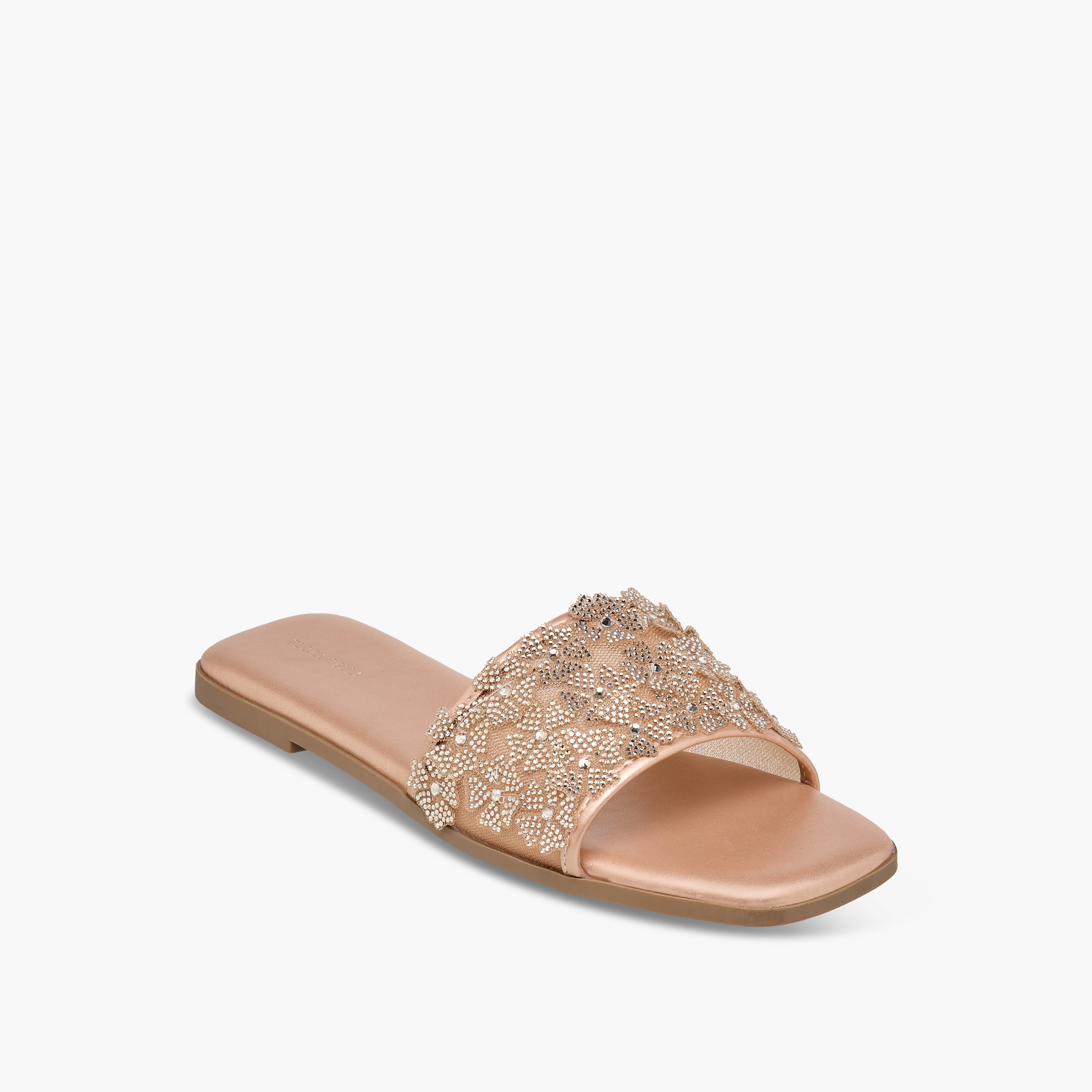 صندل نسائي أنيق مزين بالكريستال-women-shoes-flats-sandals-image-3