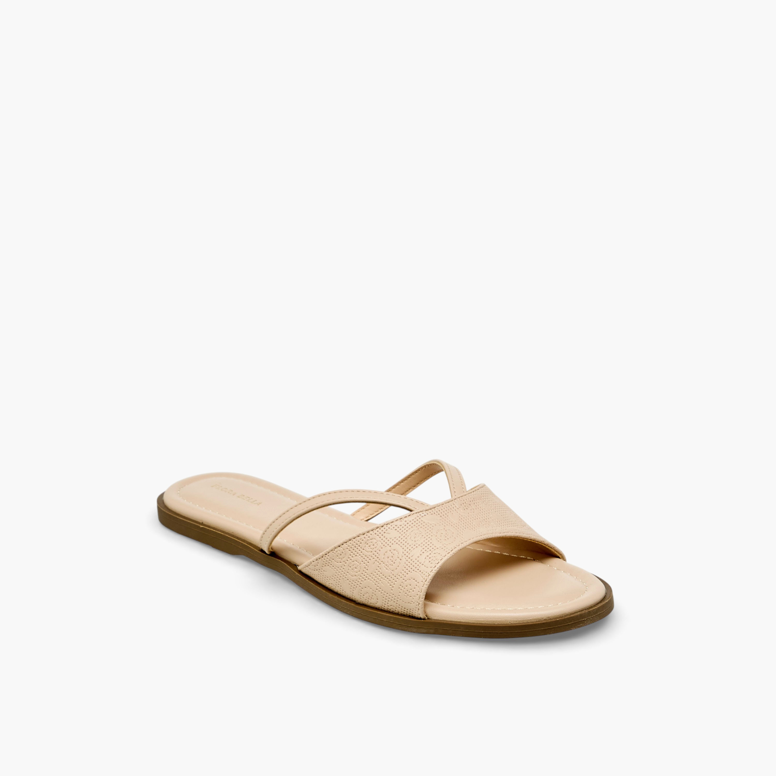 Flora Bella Women Textured Slip-On Flat Sandals-women-shoes-flats-sandals-image-2