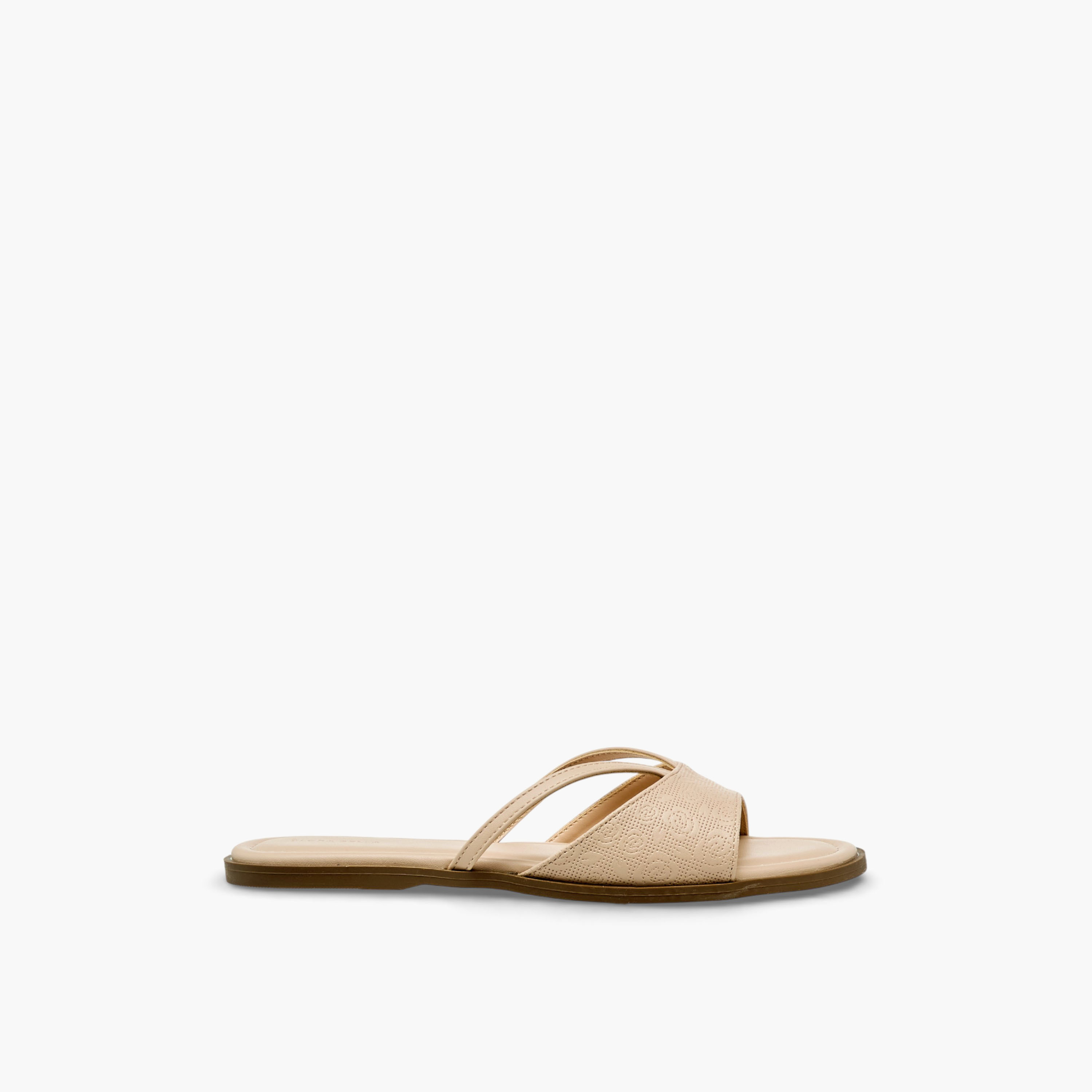 Flora Bella Women Textured Slip-On Flat Sandals-women-shoes-flats-sandals-image-3