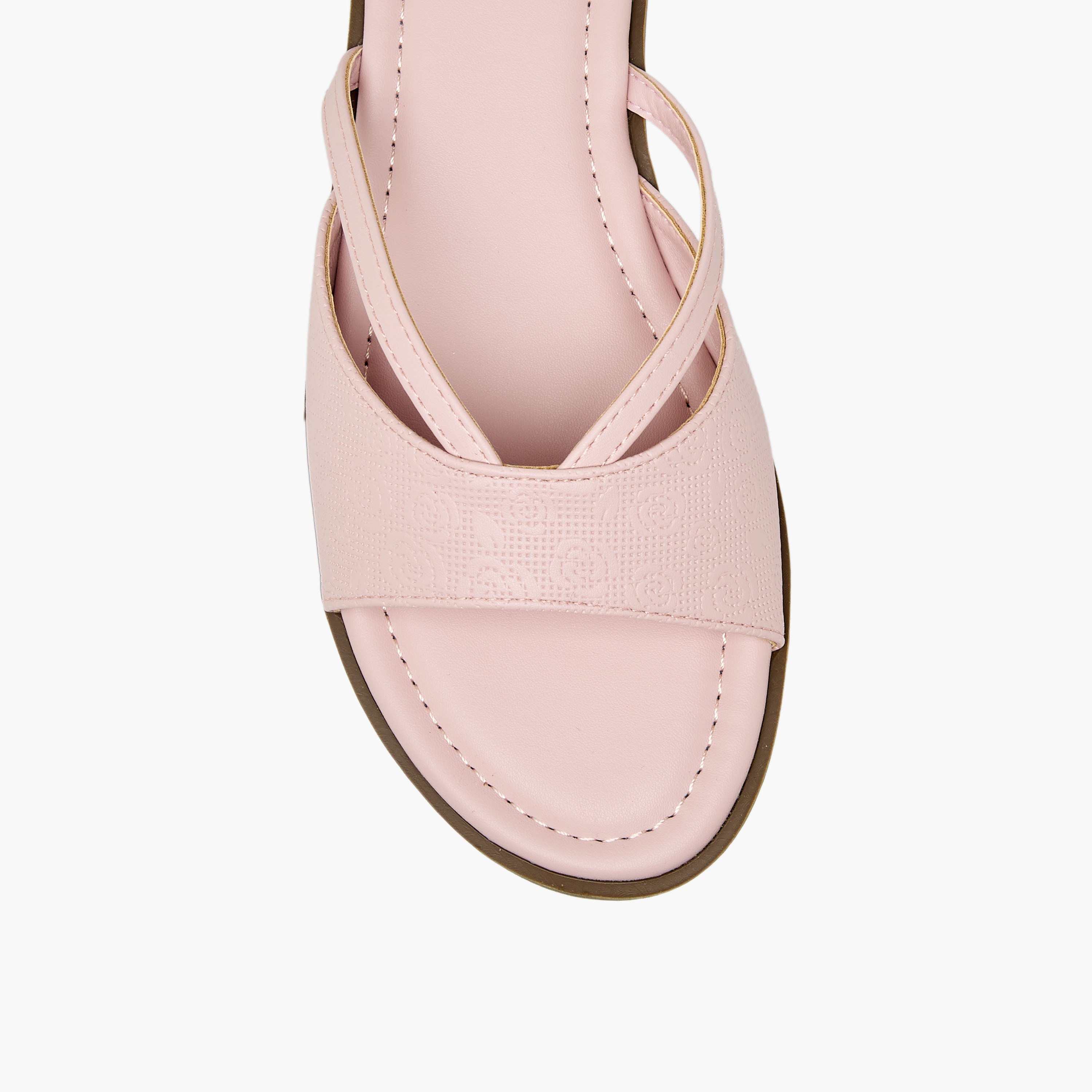 صندل مسطح بارز الملمس وسهل الارتداء للنساء من فلورا بيلا-women-shoes-flats-sandals-image-4