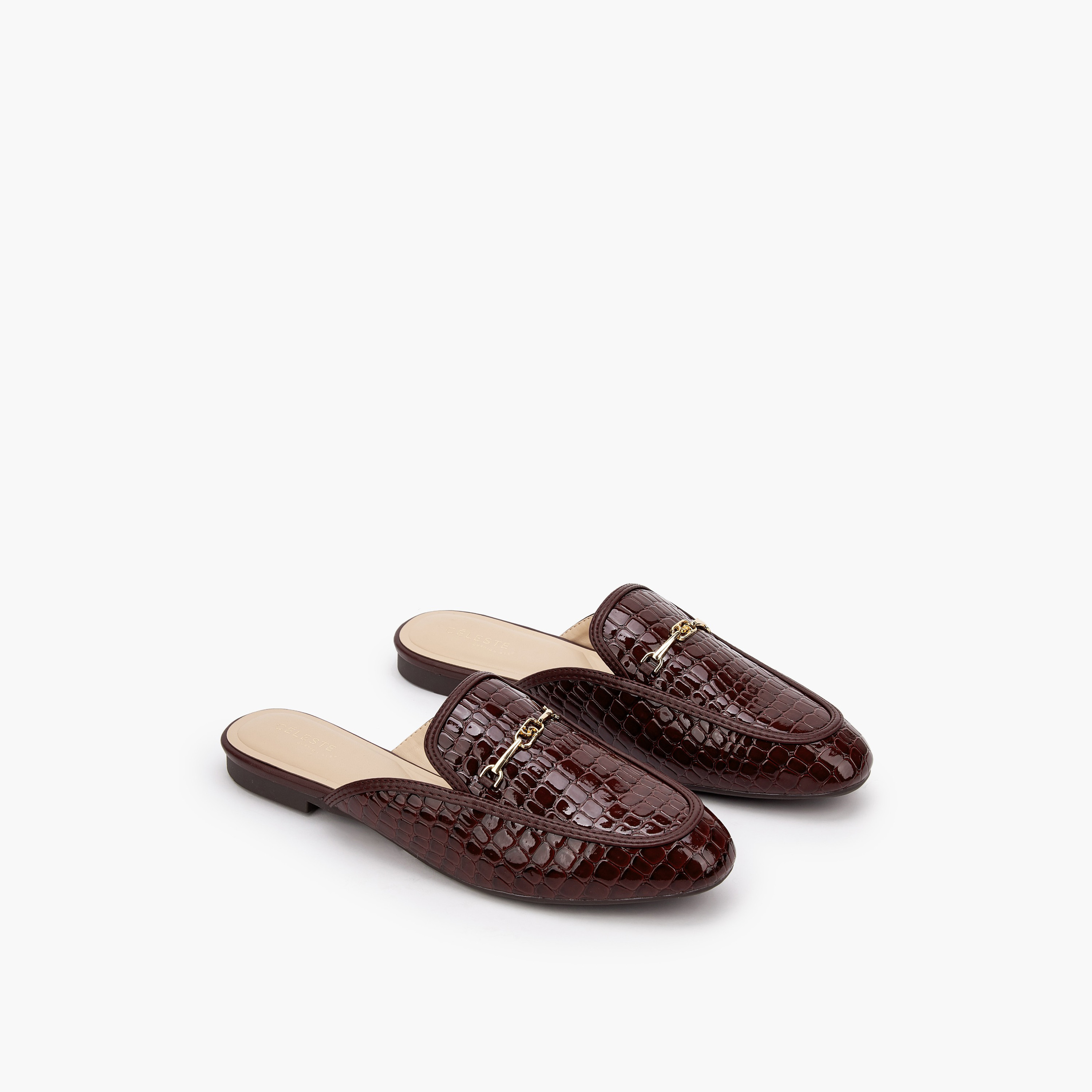 Celeste Women Textured Mules-women-shoes-flats-mules-image-1
