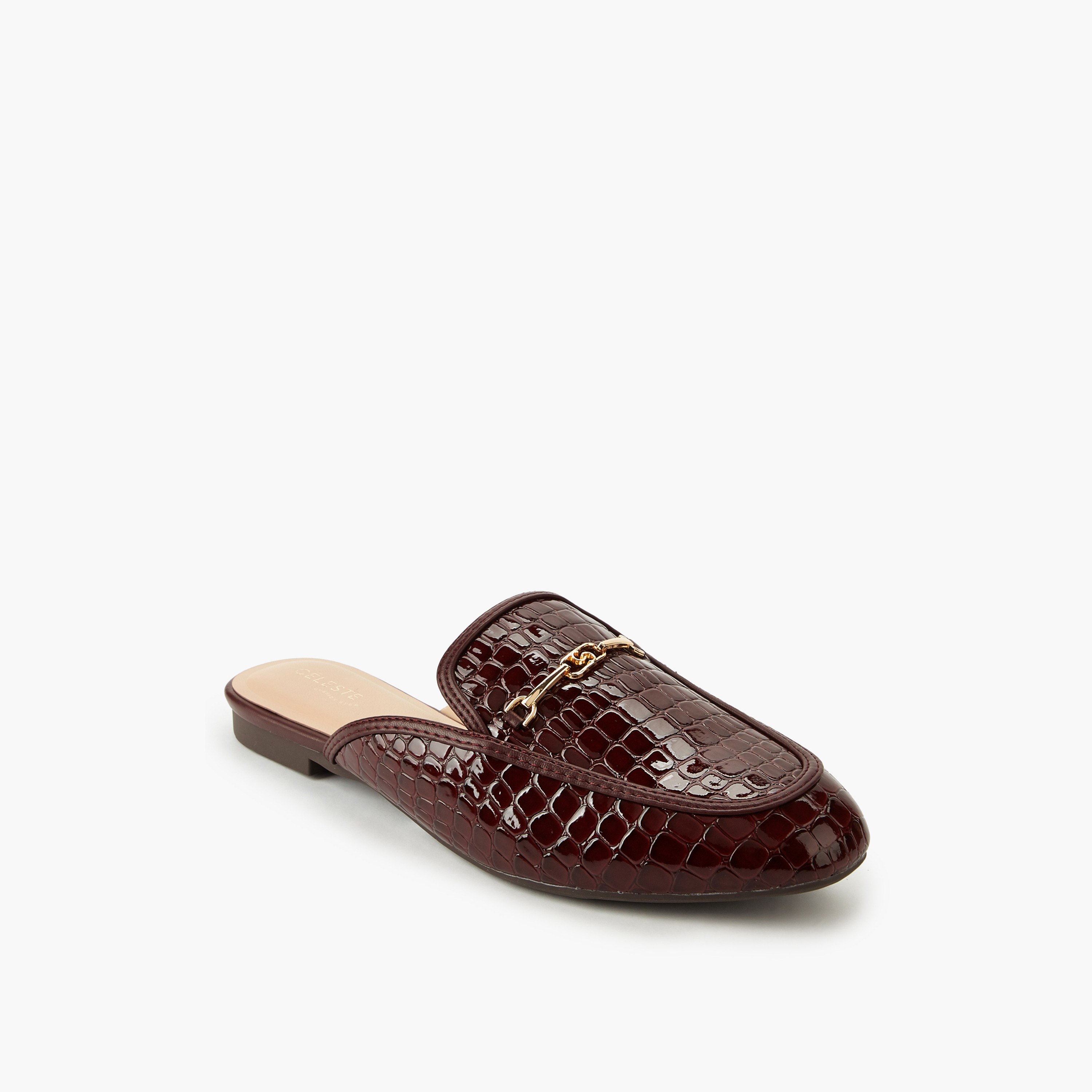 Celeste Women Textured Mules-women-shoes-flats-mules-image-2