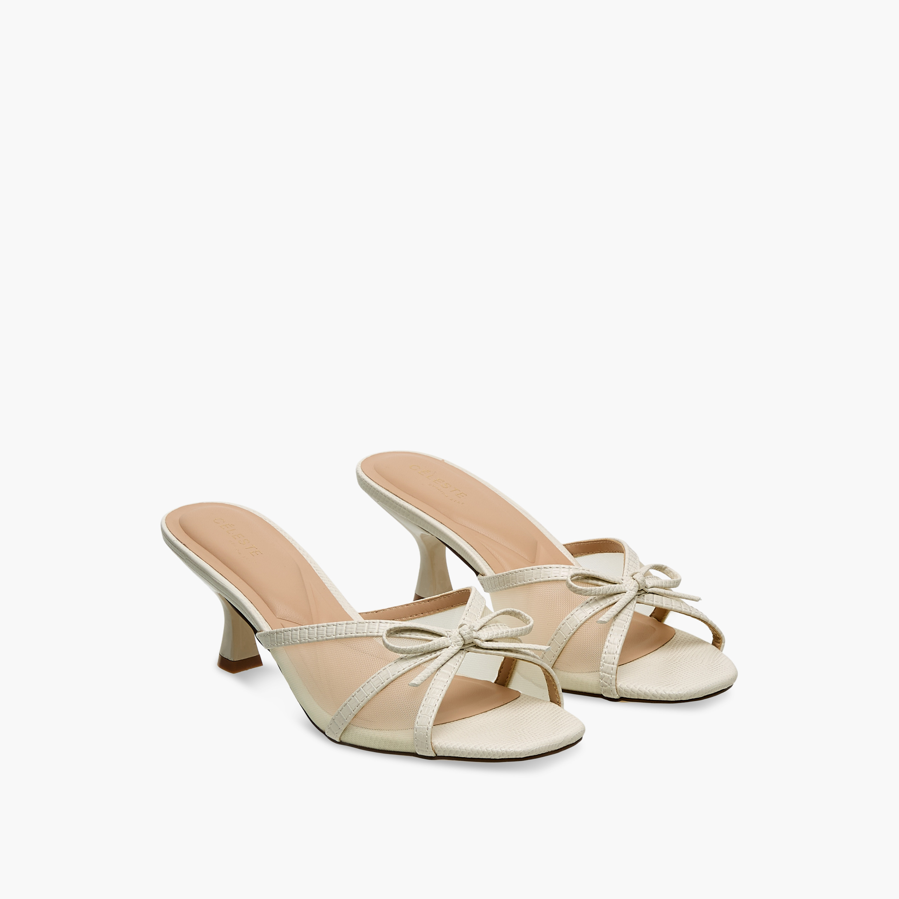 Celeste Women Bow Applique Kitten Heel Sandals-women-shoes-sandals-heeled-image-1