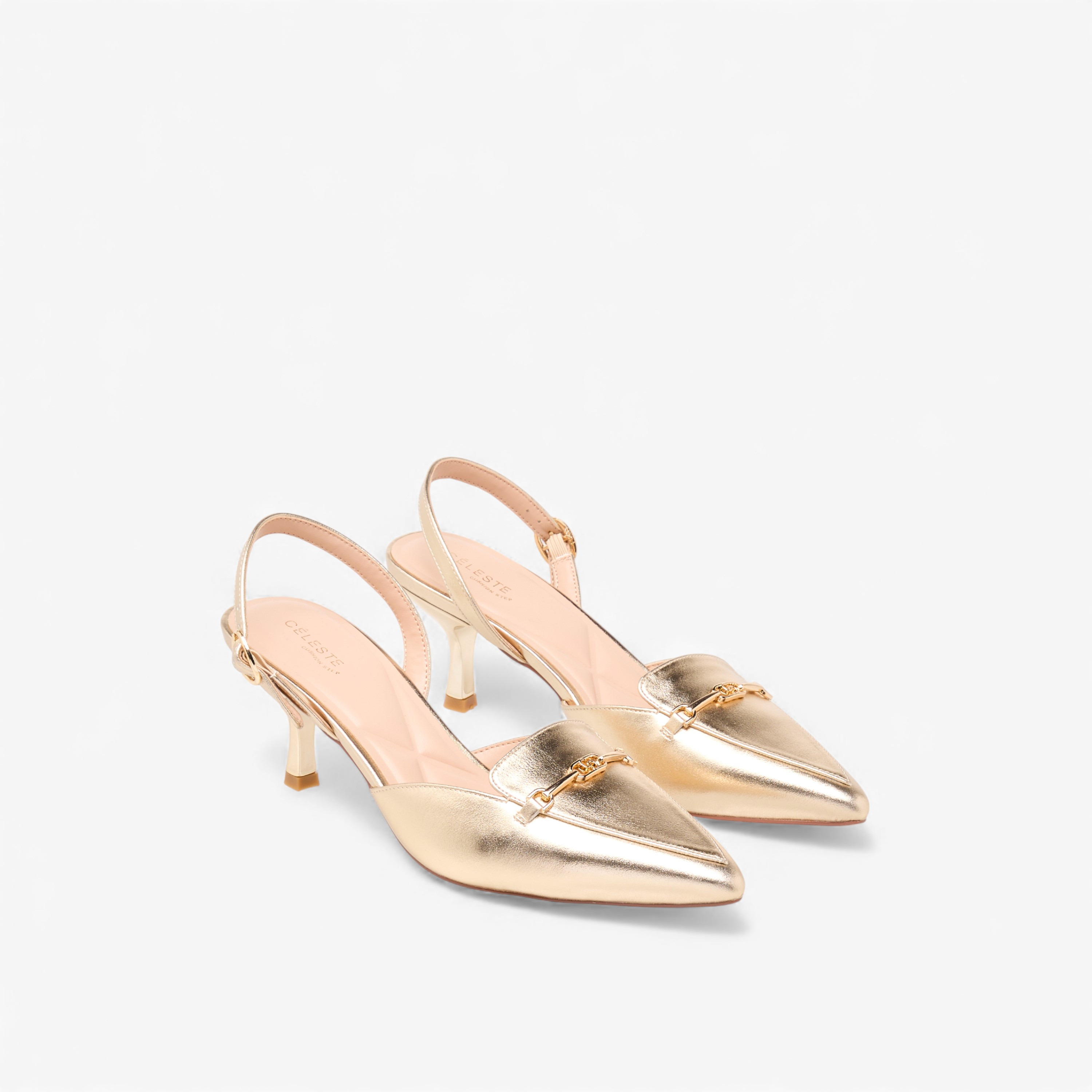 حذاء ميول ميتاليك بكعب صغير للنساء من سيليست-women-shoes-heels-image-1