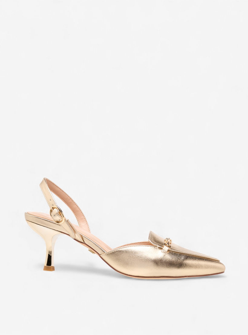 حذاء ميول ميتاليك بكعب صغير للنساء من سيليست-women-shoes-heels-image-3