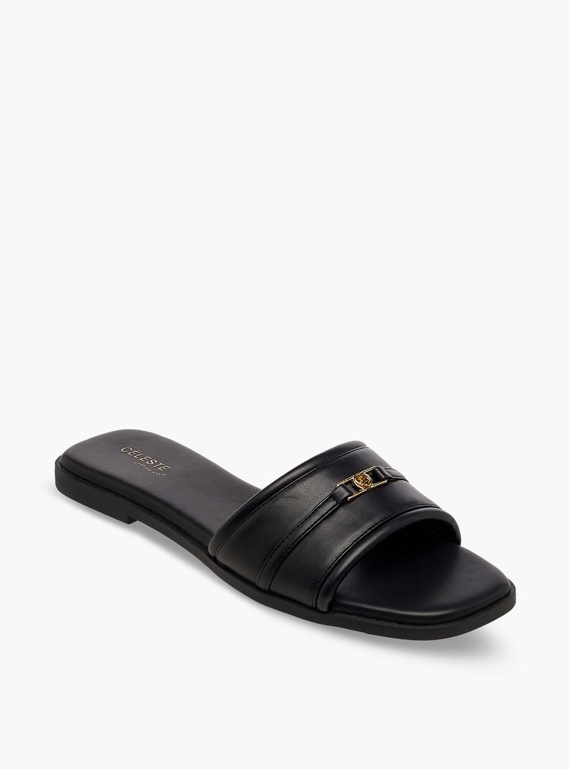 صندل مسطح بزينة معدنية للنساء من سيليست-women-shoes-flats-sandals-image-3