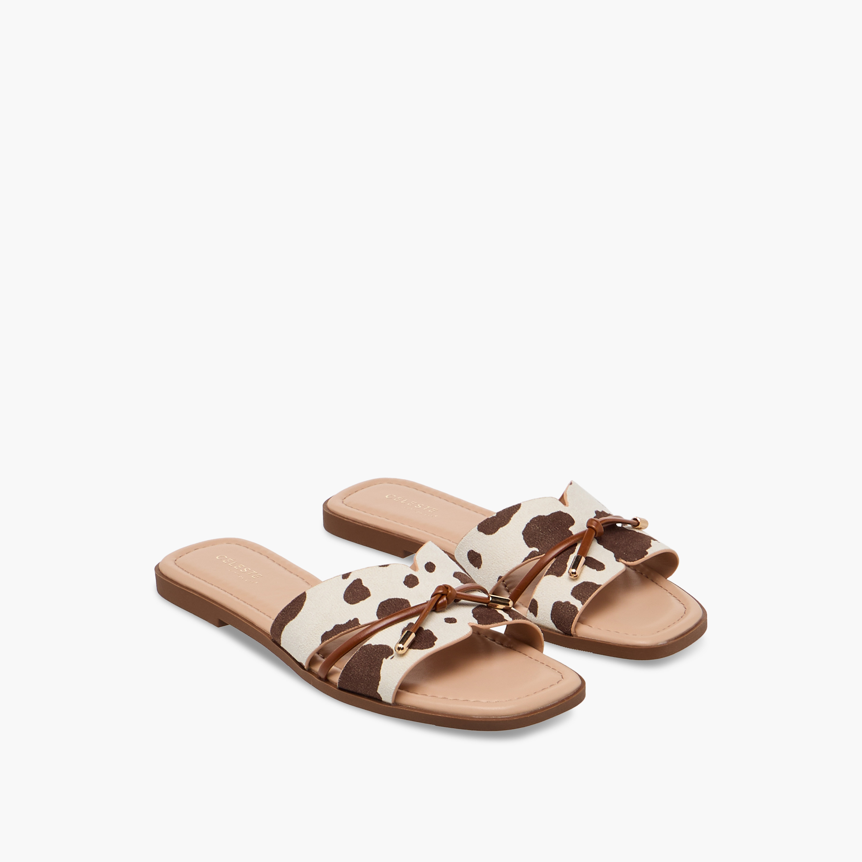 Celeste Women Animal Print Sandals-women-shoes-flats-sandals-image-1