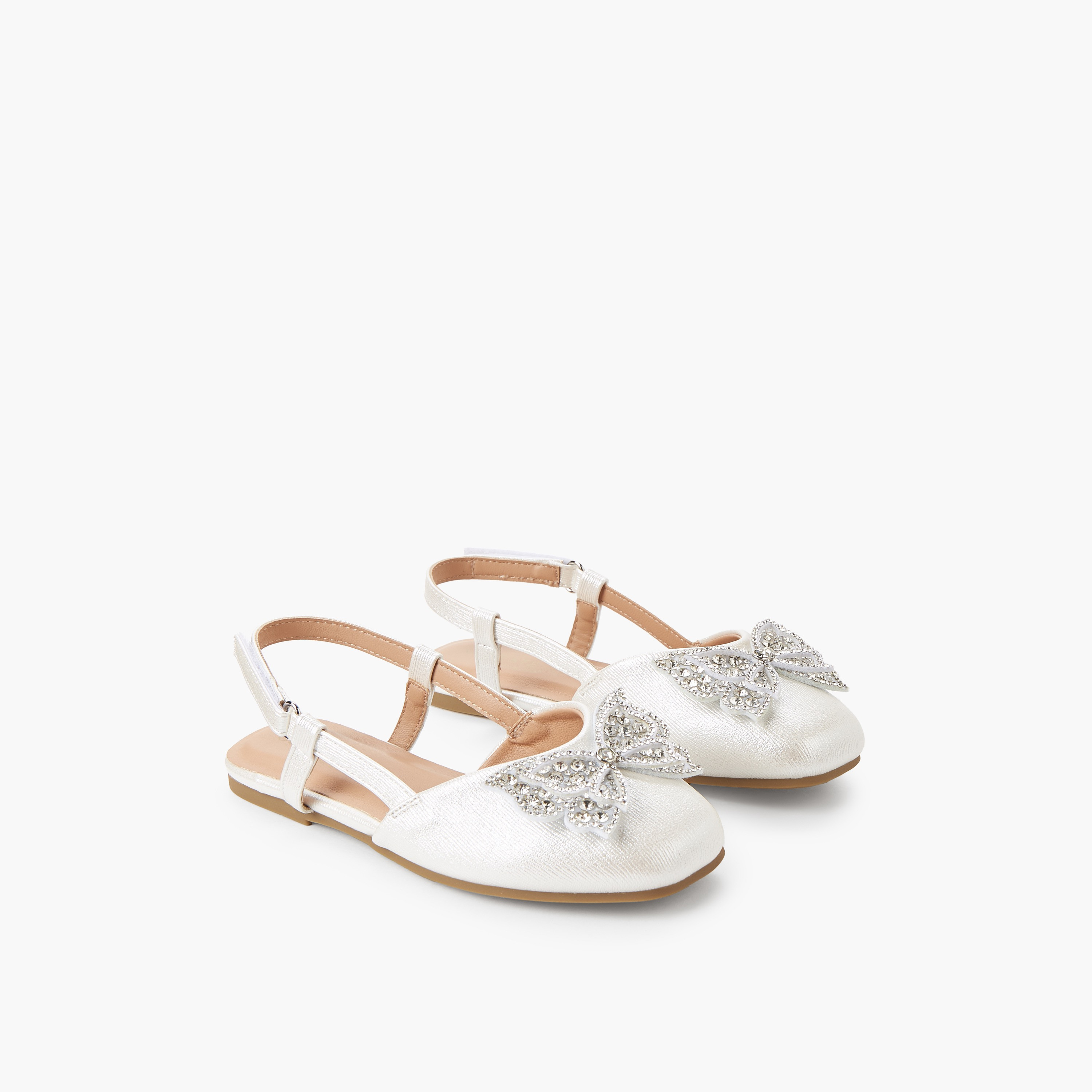 حذاء باليرينا بشريط إغلاق لاصق للبنات من سيليست-girls-shoes-ballerinas-image-6