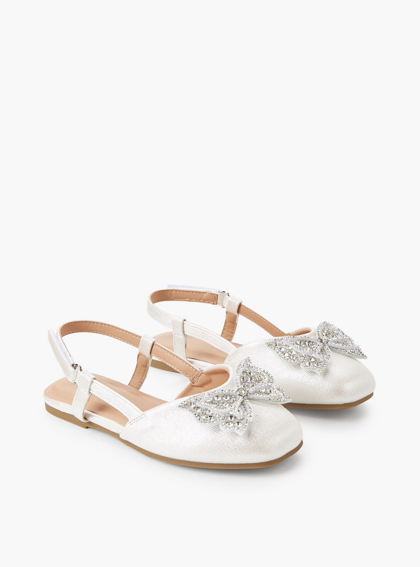 حذاء باليرينا بشريط إغلاق لاصق للبنات من سيليست-girls-shoes-ballerinas-image-1