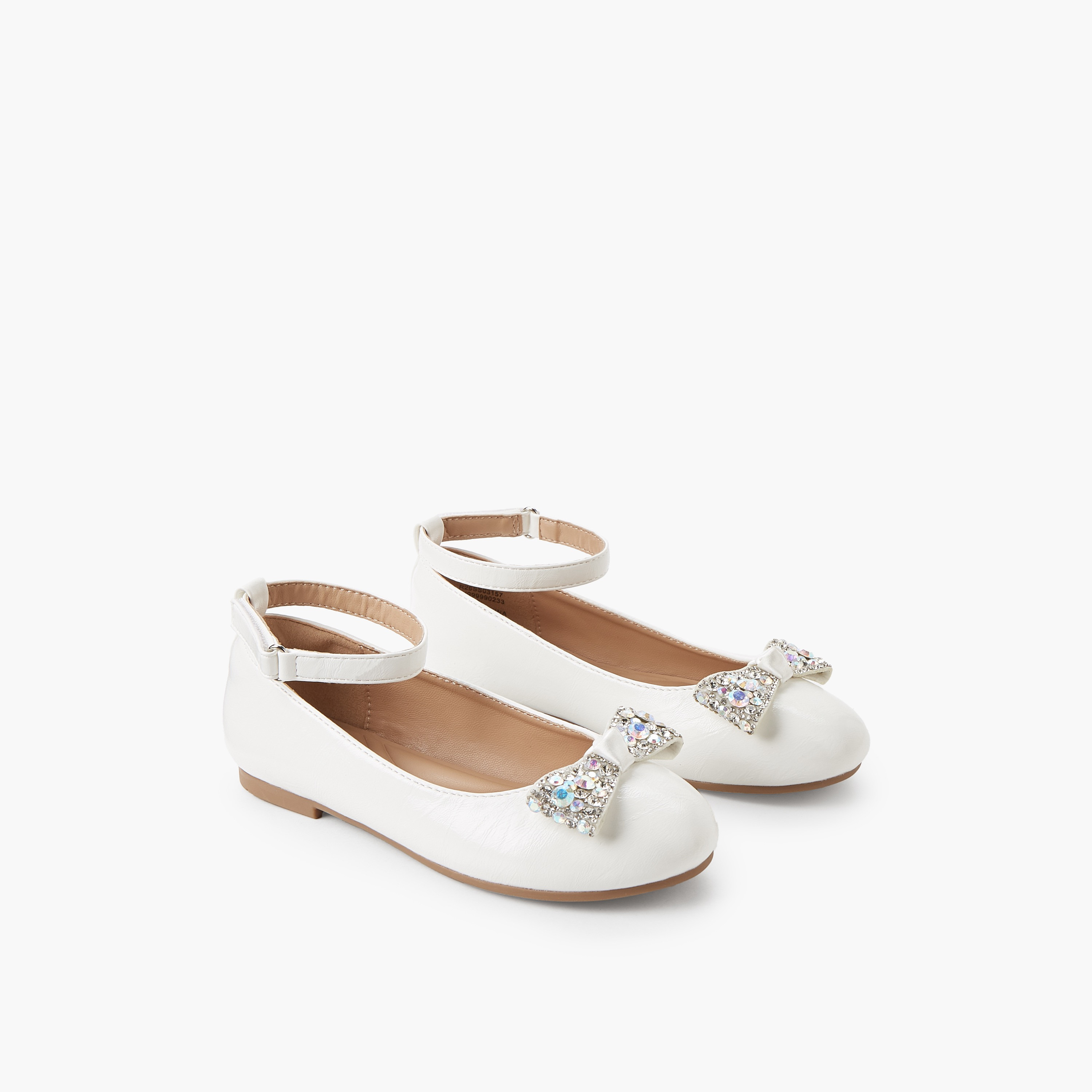 Celeste Girls Bow Embellished Ballerina Shoes-girls-shoes-ballerinas-image-1