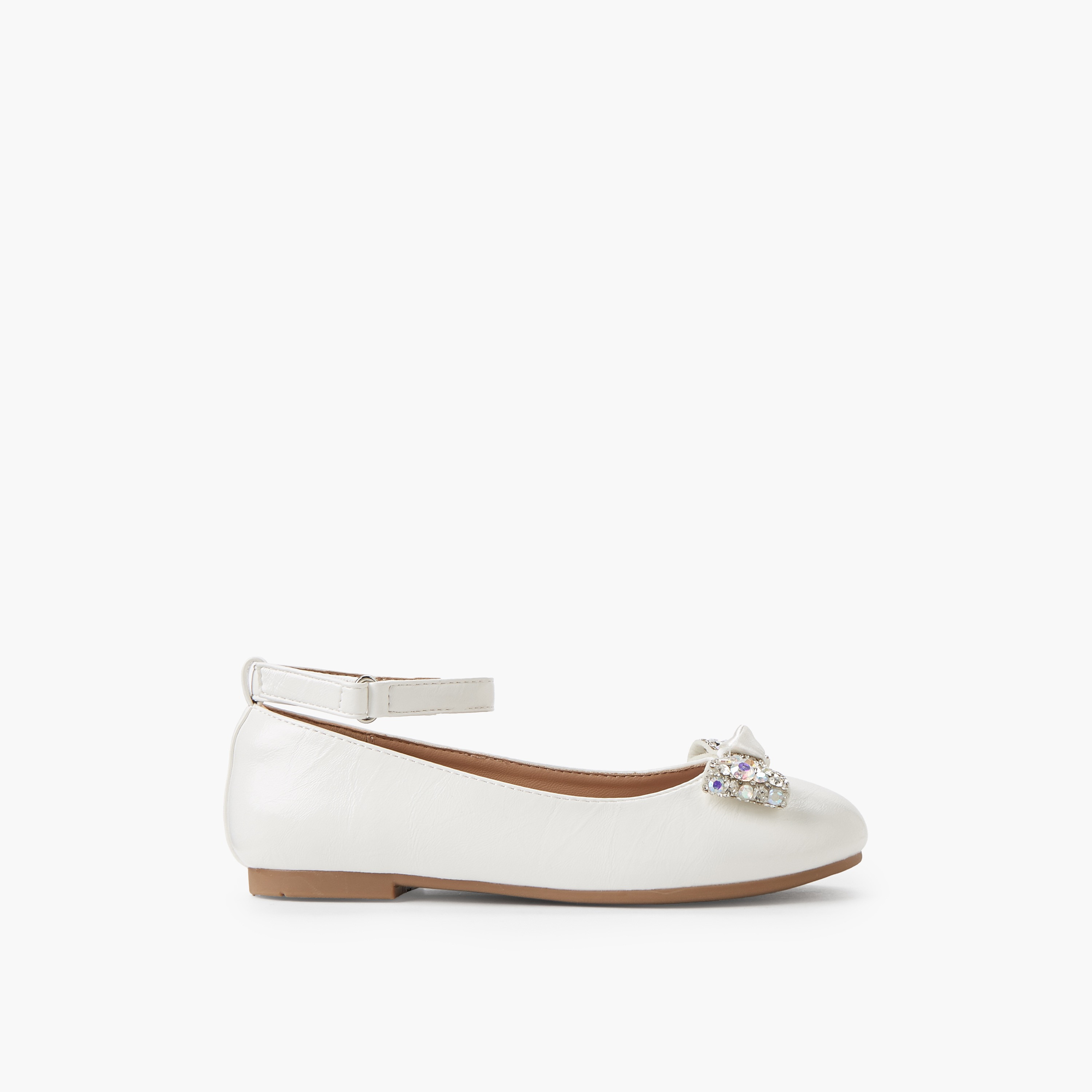 Celeste Girls Bow Embellished Ballerina Shoes-girls-shoes-ballerinas-image-3