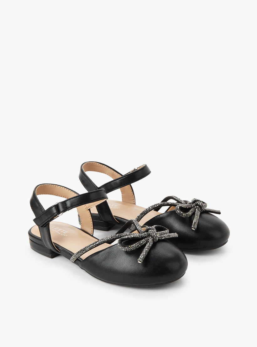 حذاء باليرينا بشريط إغلاق لاصق للبنات من سيليست-girls-shoes-ballerinas-image-1