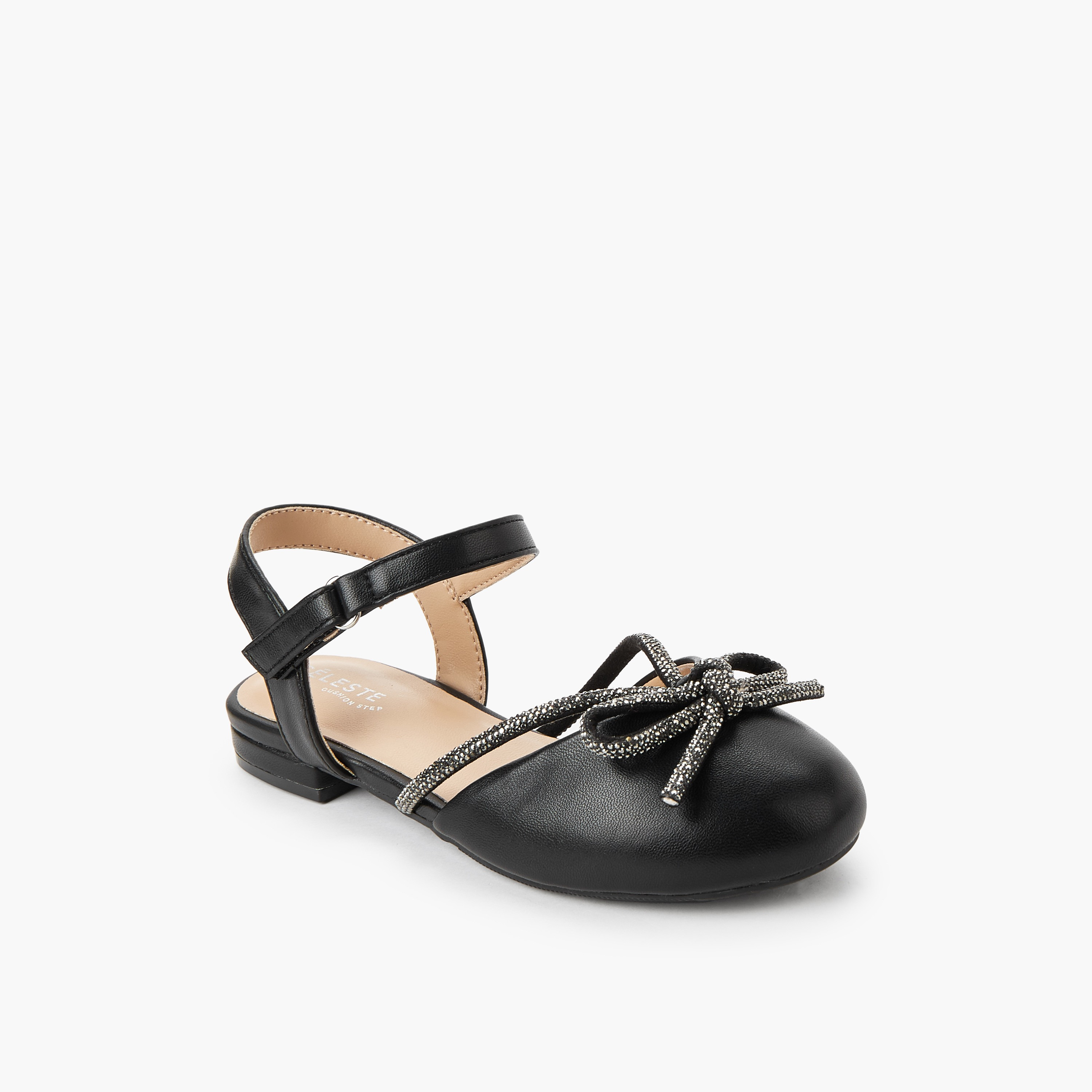 حذاء باليرينا بشريط إغلاق لاصق للبنات من سيليست-girls-shoes-ballerinas-image-2