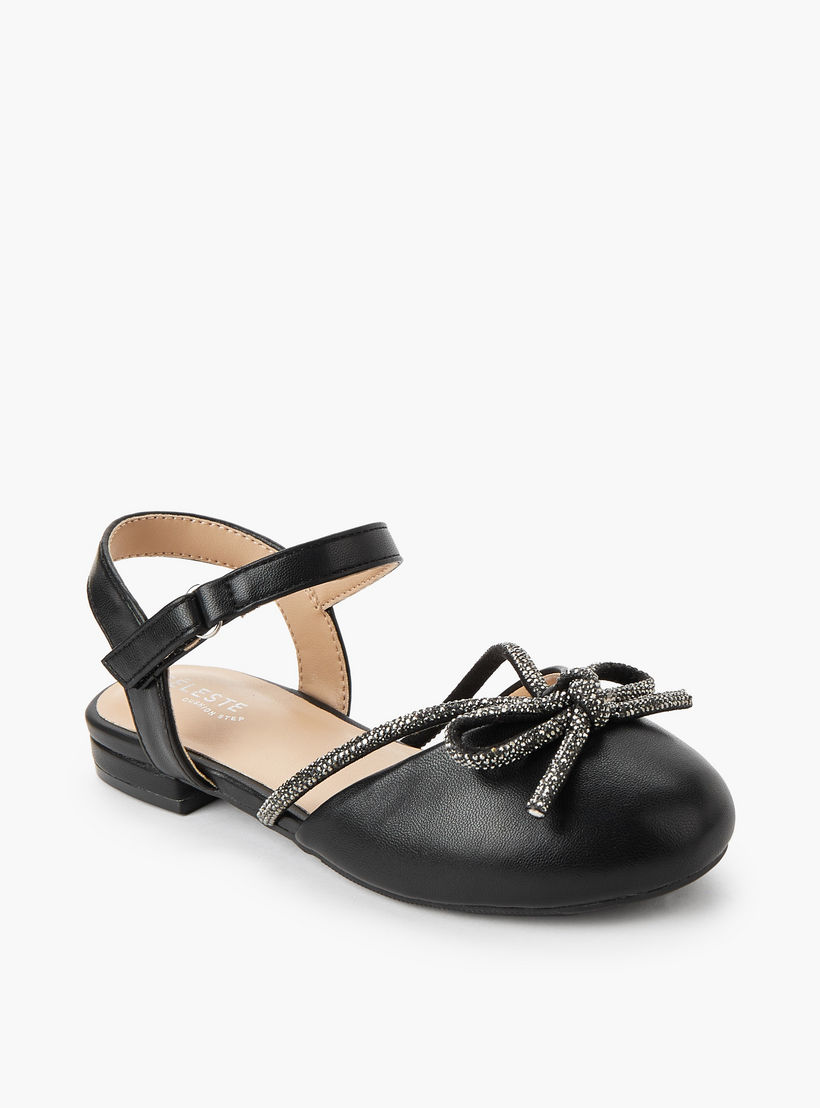 حذاء باليرينا بشريط إغلاق لاصق للبنات من سيليست-girls-shoes-ballerinas-image-2