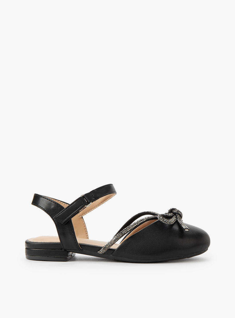 حذاء باليرينا بشريط إغلاق لاصق للبنات من سيليست-girls-shoes-ballerinas-image-3