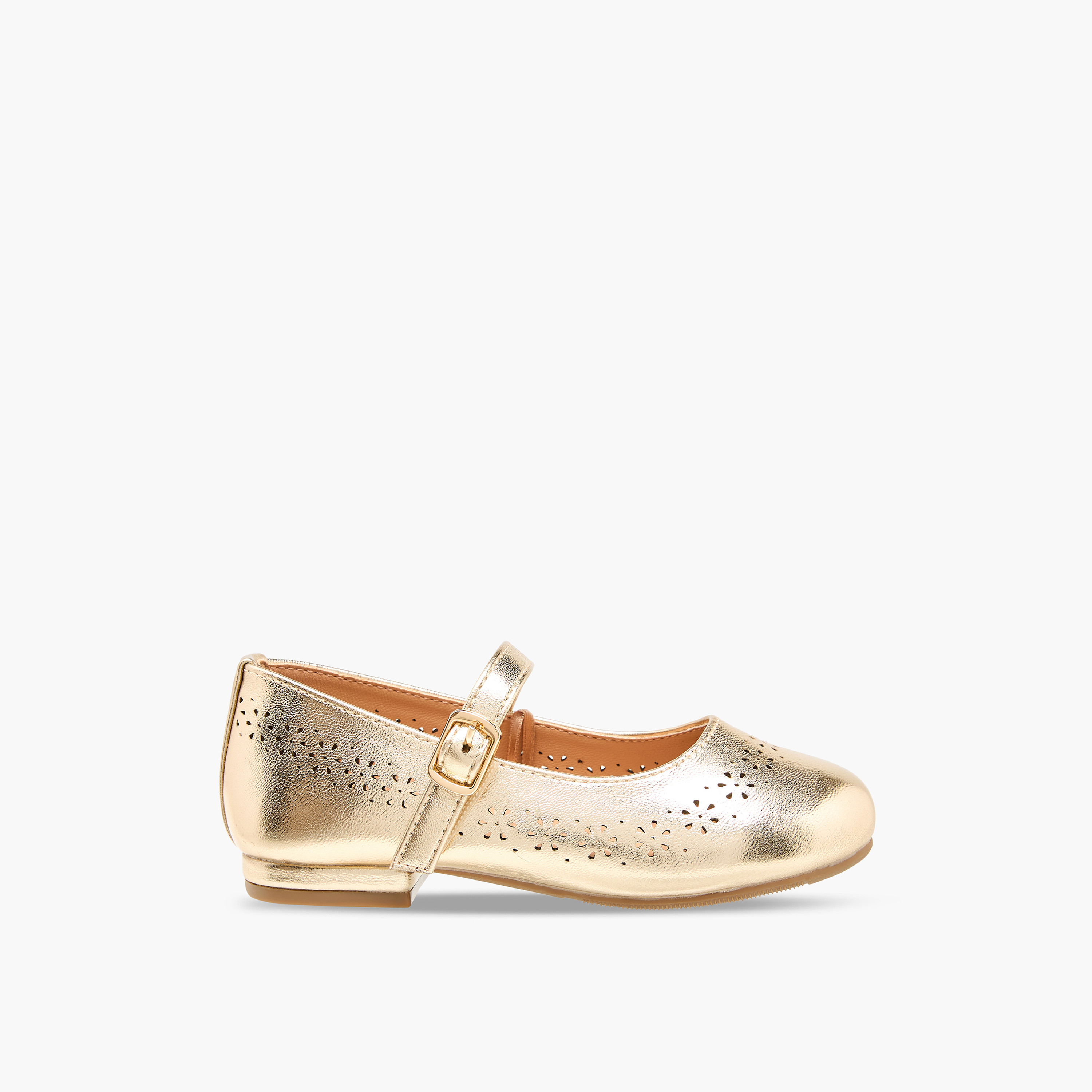 حذاء ماري جين بتفاصيل مفرغة بالليزر للبنات من جونيورز-girls-shoes-maryjanes-image-3