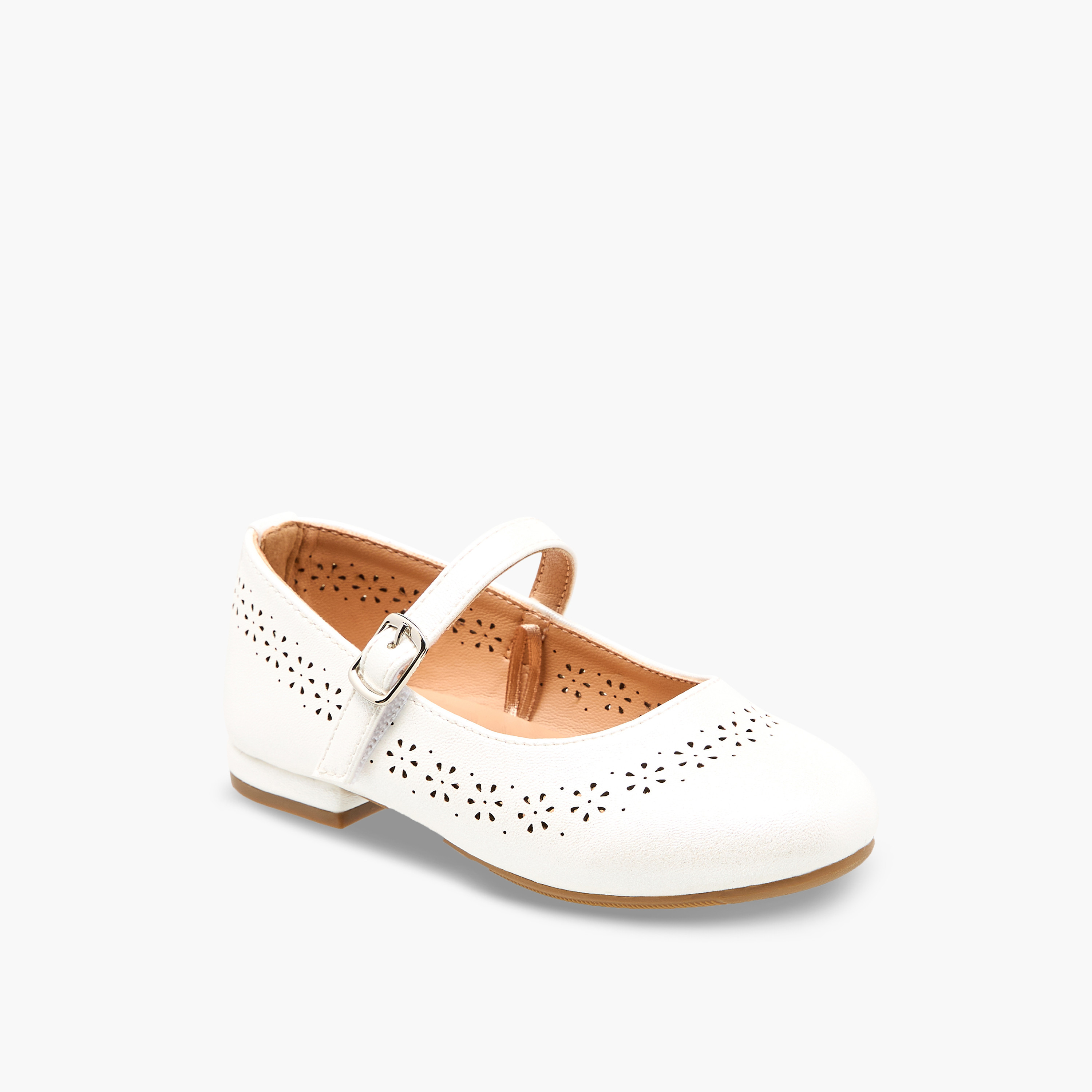 حذاء ماري جين بتفاصيل مفرغة بالليزر للبنات من جونيورز-girls-shoes-maryjanes-image-2