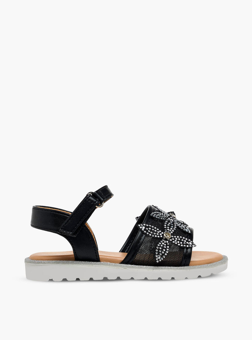 صندل مسطح مزين بشريط إغلاق لاصق للبنات من جونيورز-girls-shoes-sandals-image-2