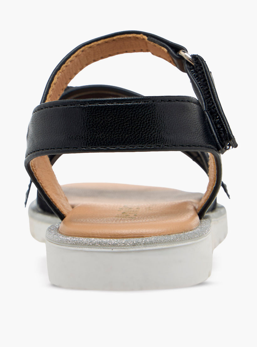 صندل مسطح مزين بشريط إغلاق لاصق للبنات من جونيورز-girls-shoes-sandals-image-4