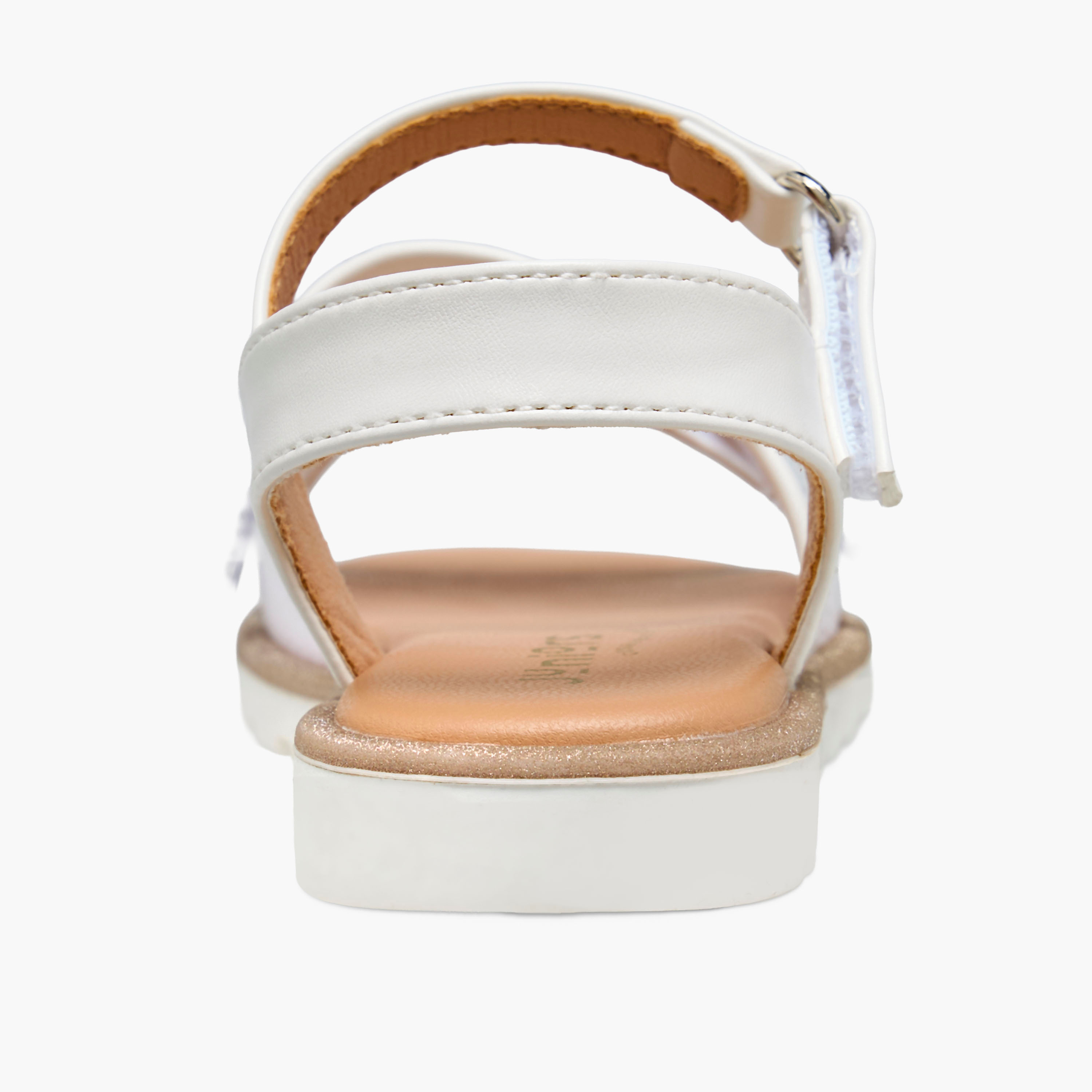 صندل مسطح مزين بشريط إغلاق لاصق للبنات من جونيورز-girls-shoes-sandals-image-4