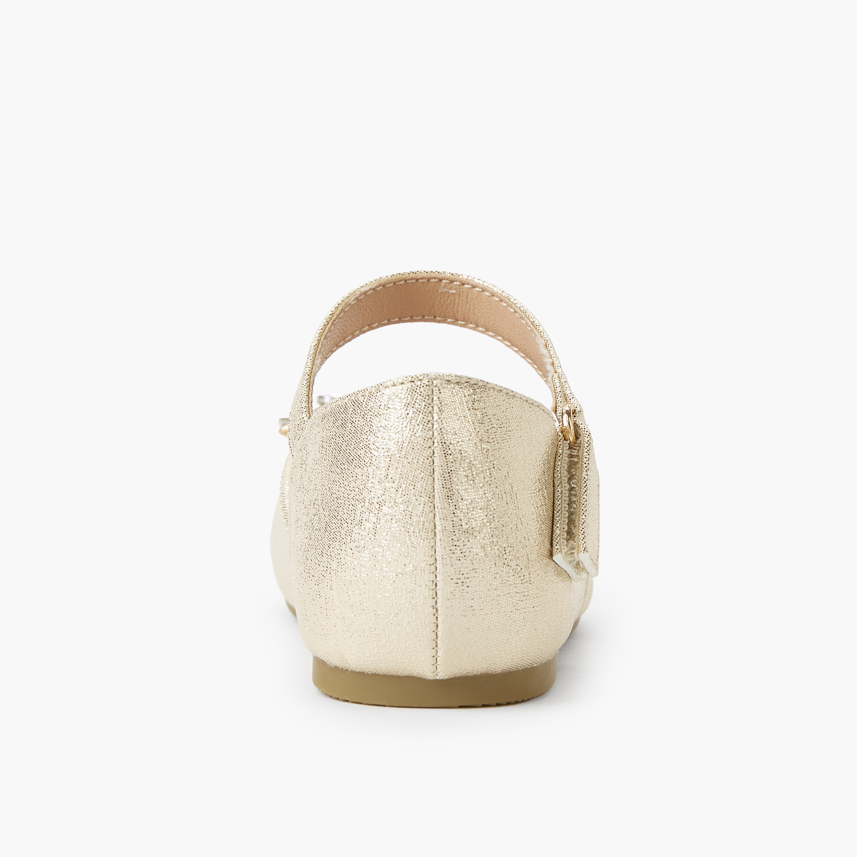 Celeste Girls Hook & Loop Ballerina Shoes-girls-shoes-ballerinas-image-4