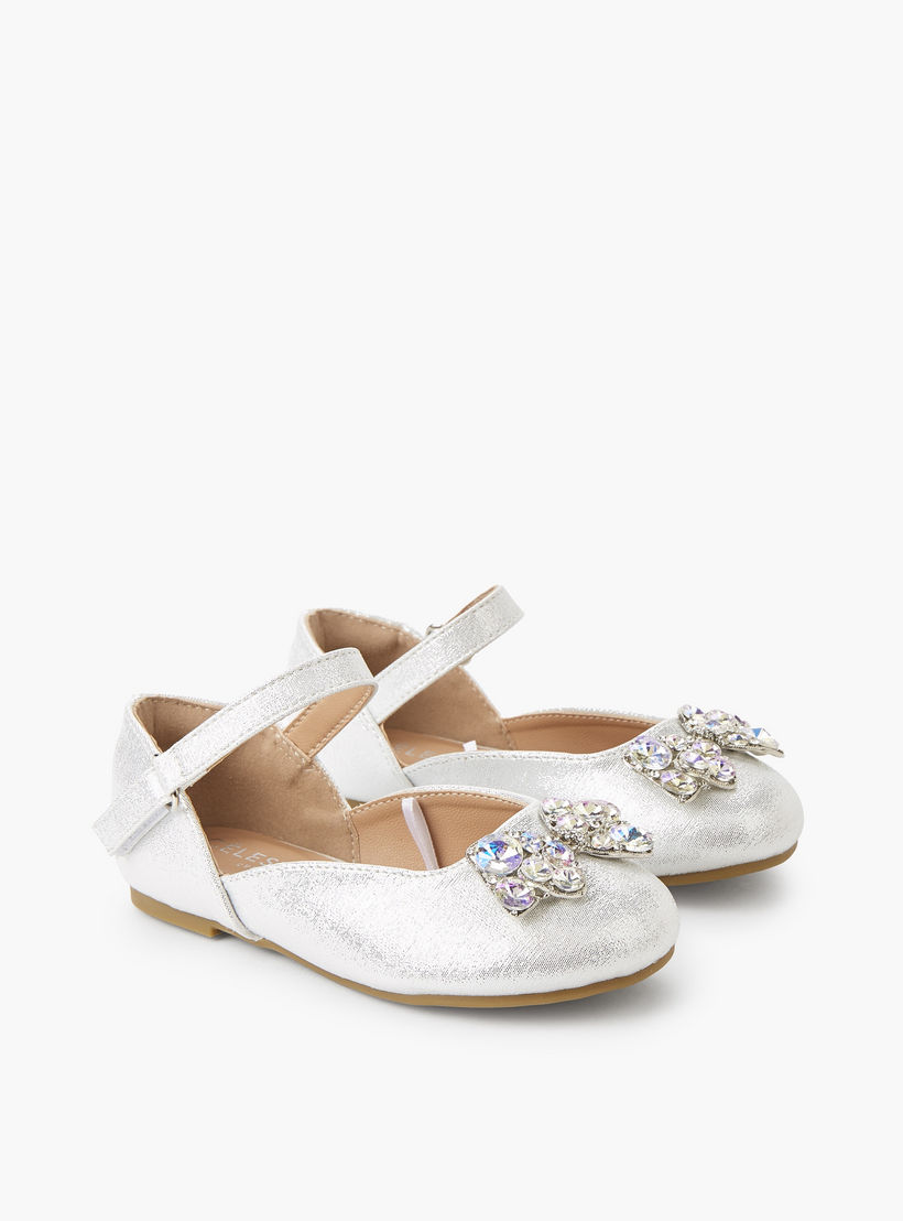 حذاء باليرينا للبنات بشريط إغلاق لاصق من سيليست-girls-shoes-ballerinas-image-1