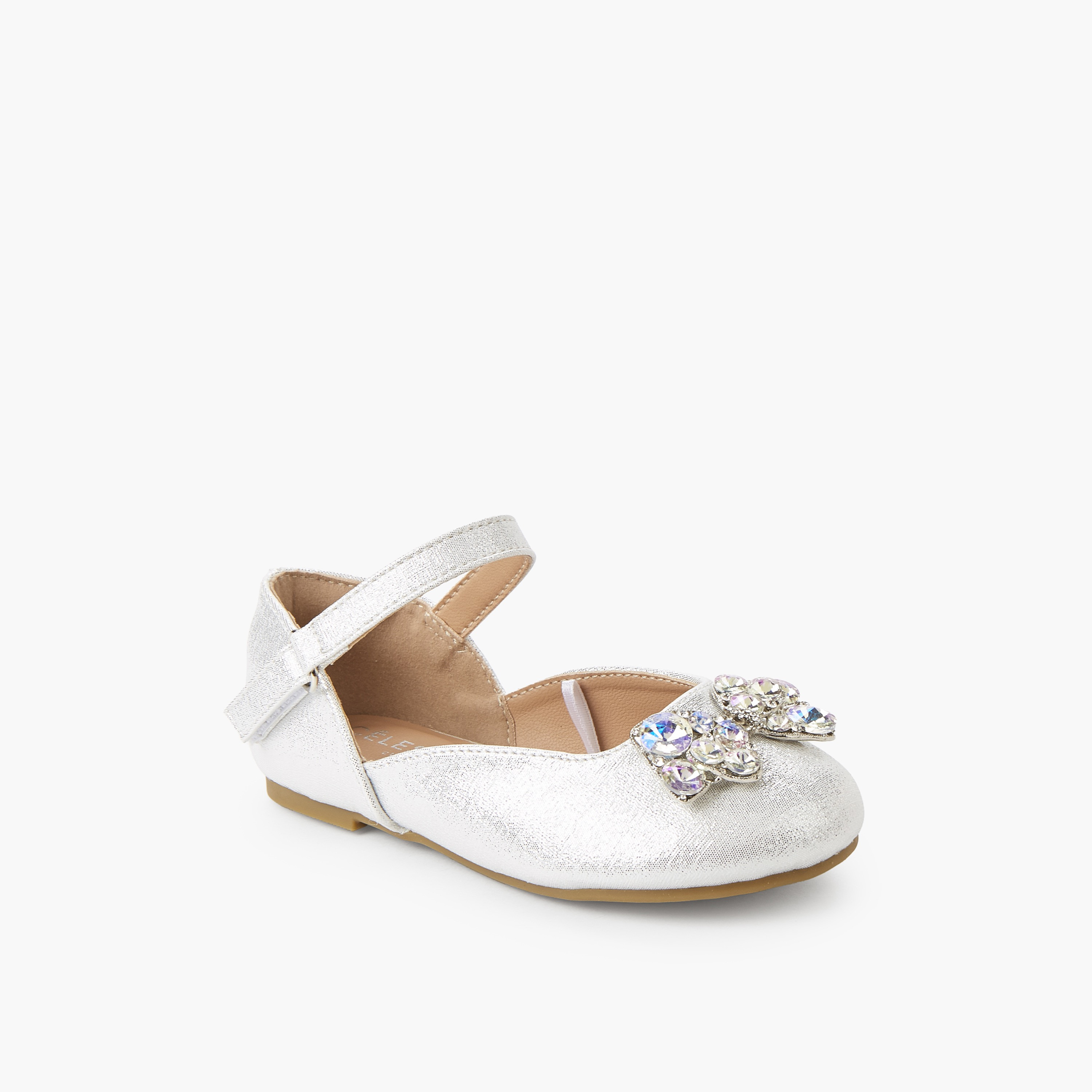 حذاء باليرينا للبنات بشريط إغلاق لاصق من سيليست-girls-shoes-ballerinas-image-2