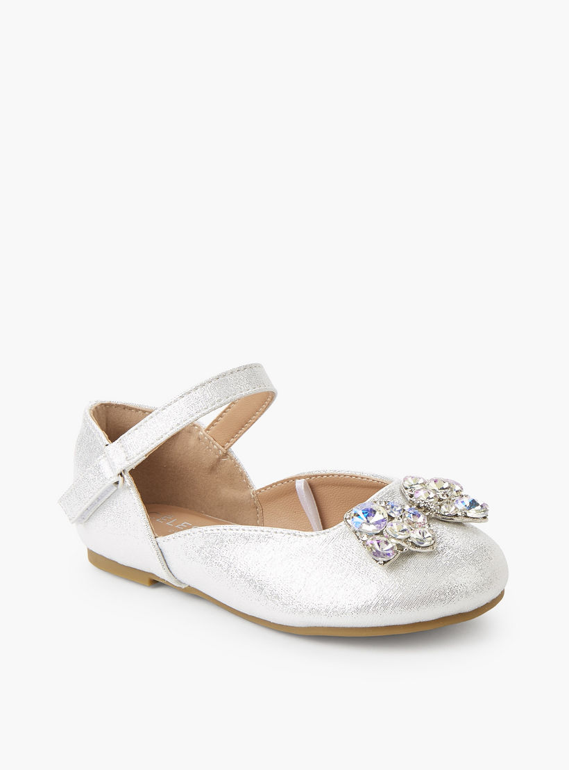 حذاء باليرينا للبنات بشريط إغلاق لاصق من سيليست-girls-shoes-ballerinas-image-2