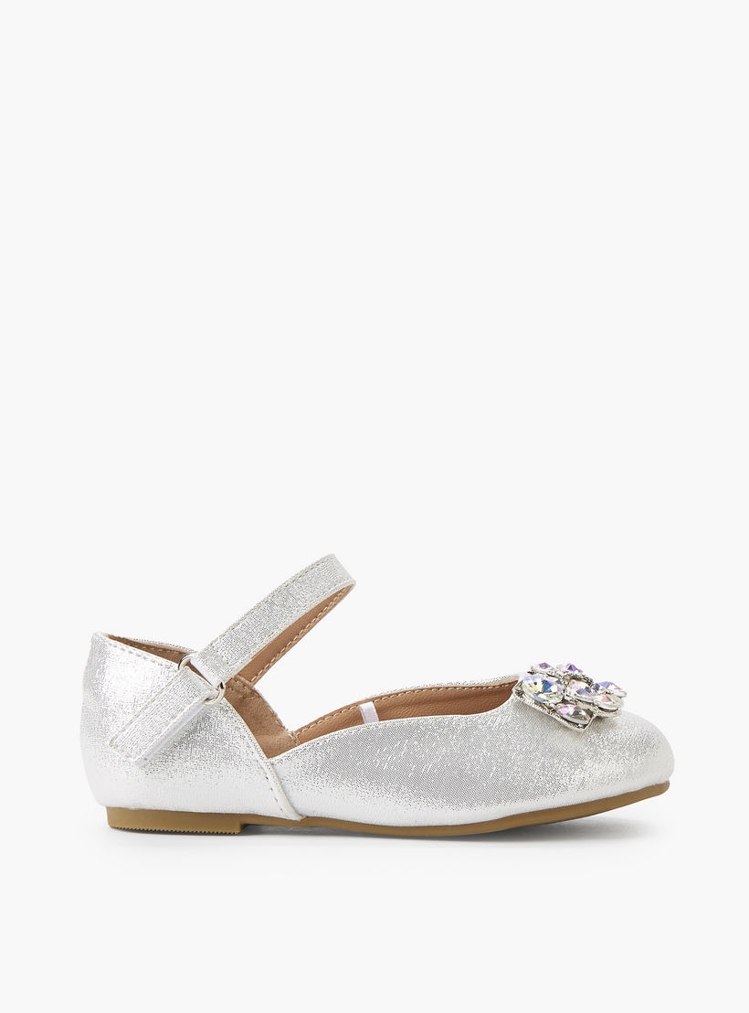 حذاء باليرينا للبنات بشريط إغلاق لاصق من سيليست-girls-shoes-ballerinas-image-3