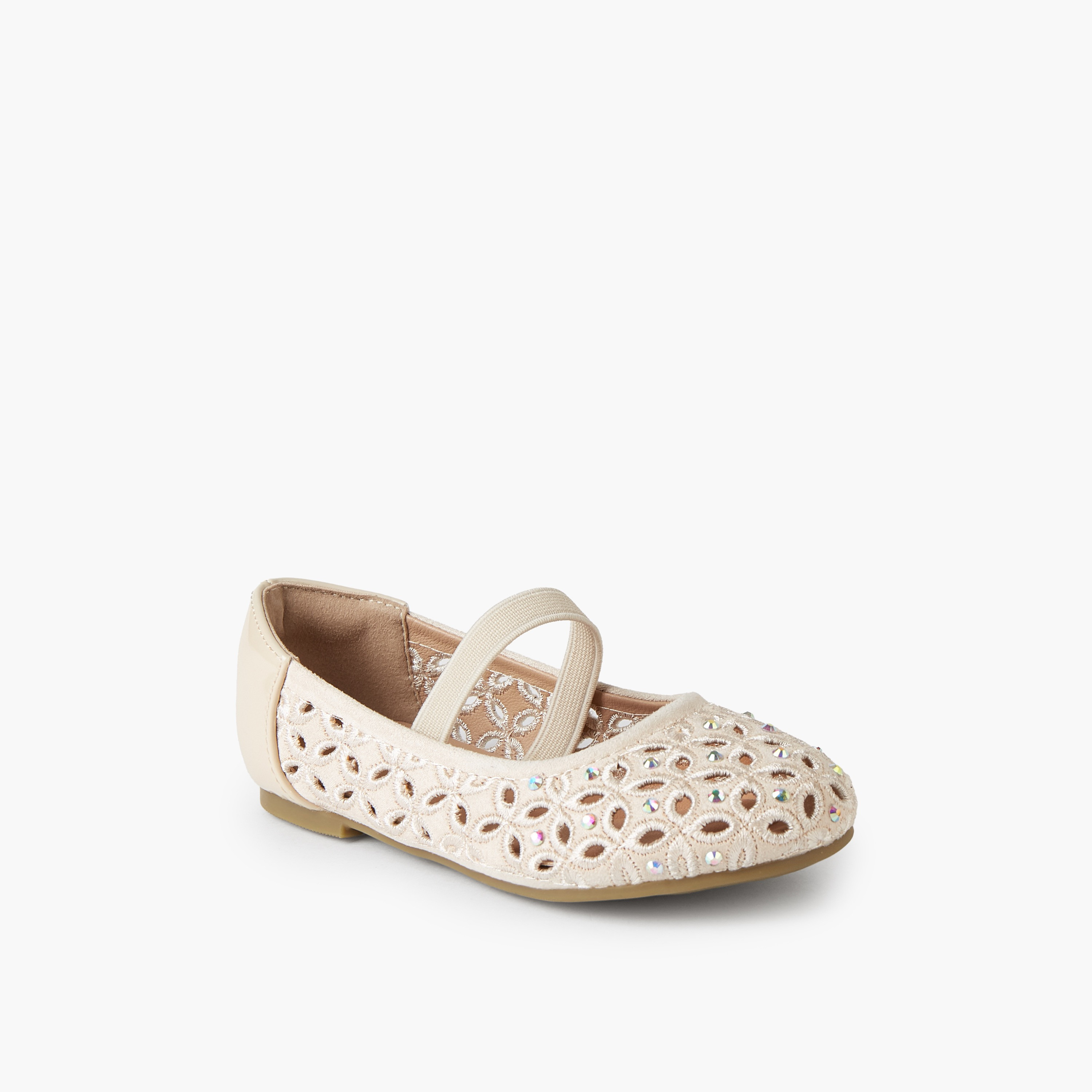 Juniors Girls Embellished Ballerina Shoes-girls-shoes-ballerinas-image-2