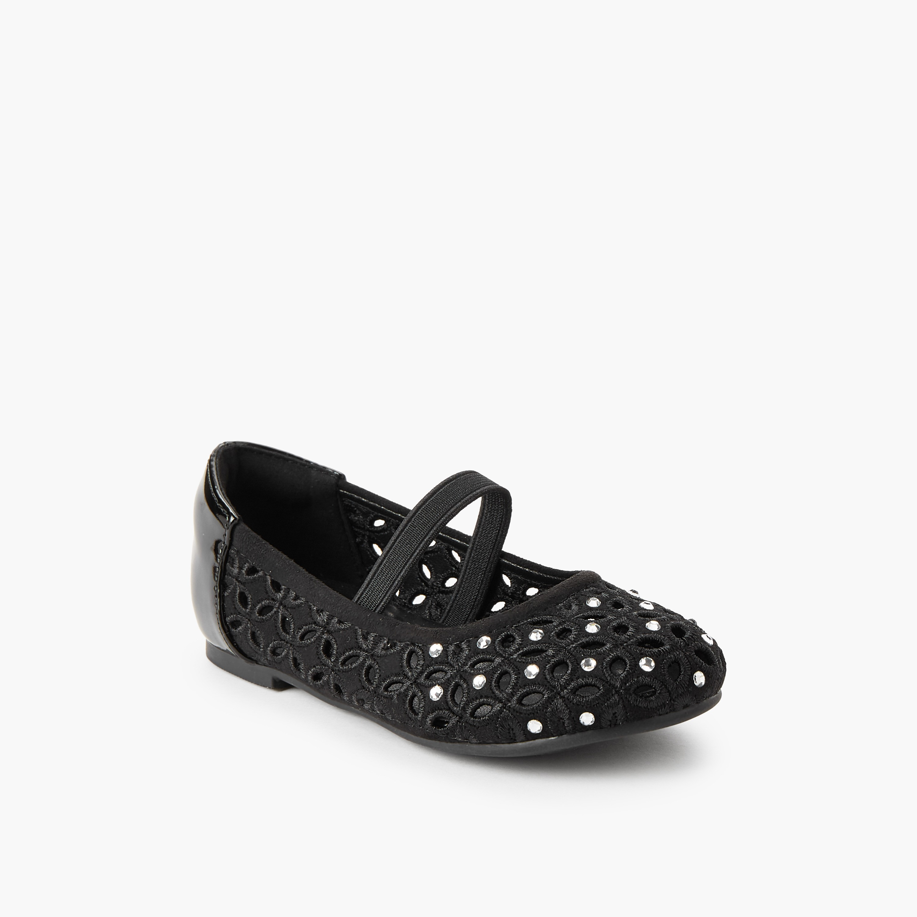 حذاء باليرينا مزين للبنات من جونيورز-girls-shoes-ballerinas-image-2