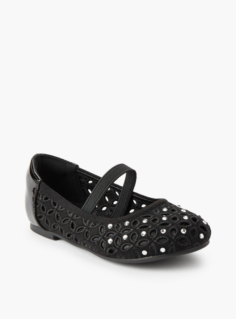 حذاء باليرينا مزين للبنات من جونيورز-girls-shoes-ballerinas-image-2