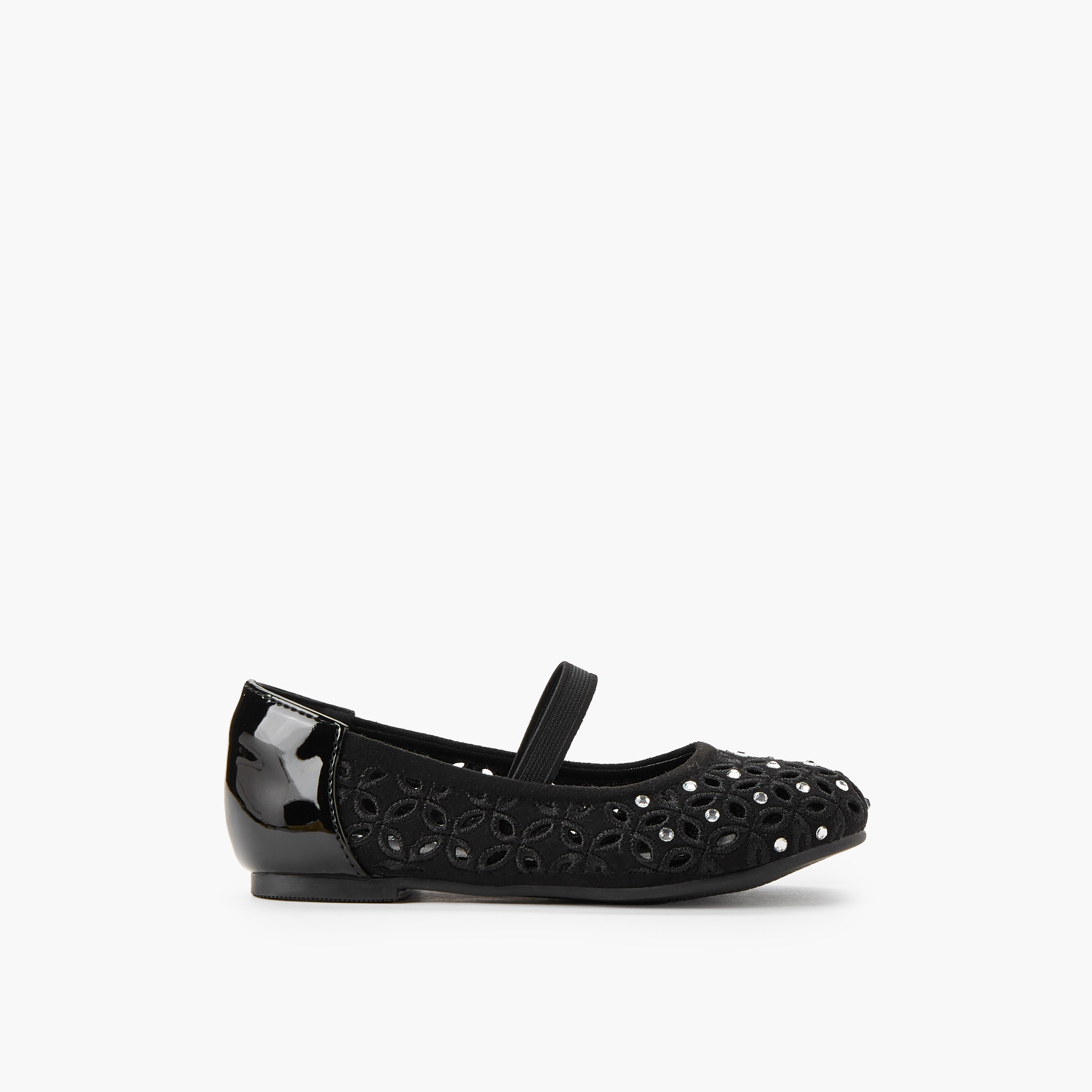 حذاء باليرينا مزين للبنات من جونيورز-girls-shoes-ballerinas-image-3