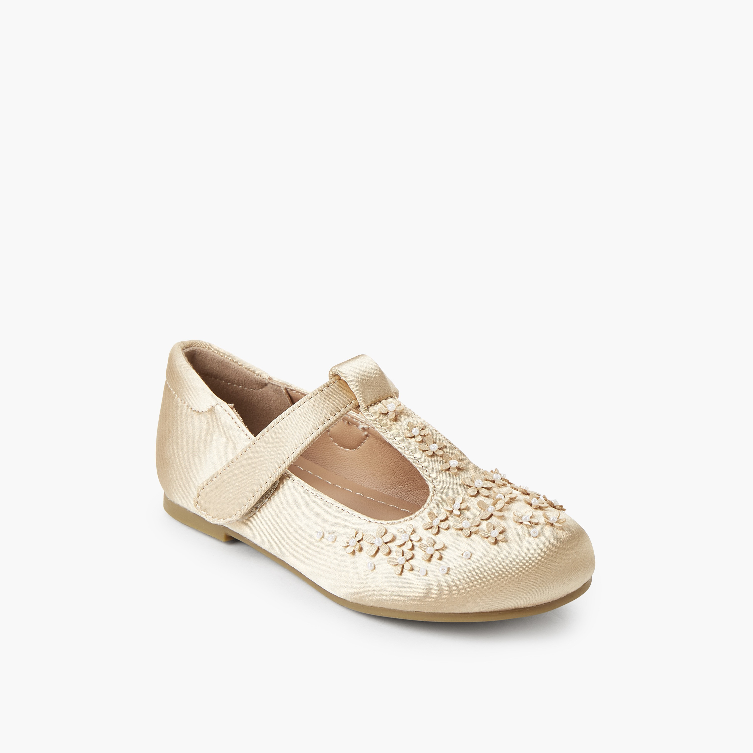 حذاء ماري جين مزين بالزهور للبنات من جونيورز-girls-shoes-maryjanes-image-2