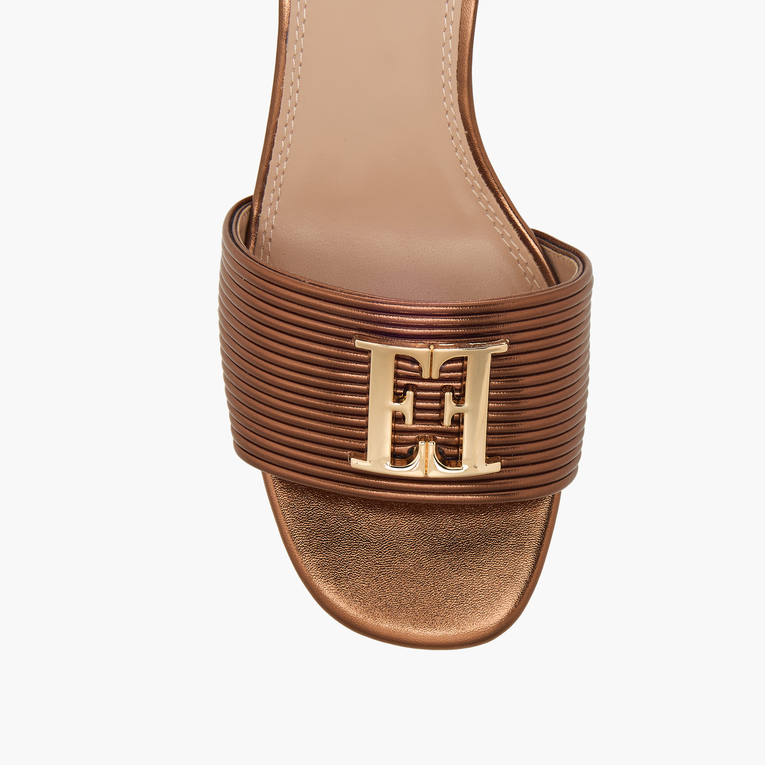 Elle Women Metallic Block Heel Sandals-women-shoes-sandals-heeled-image-4
