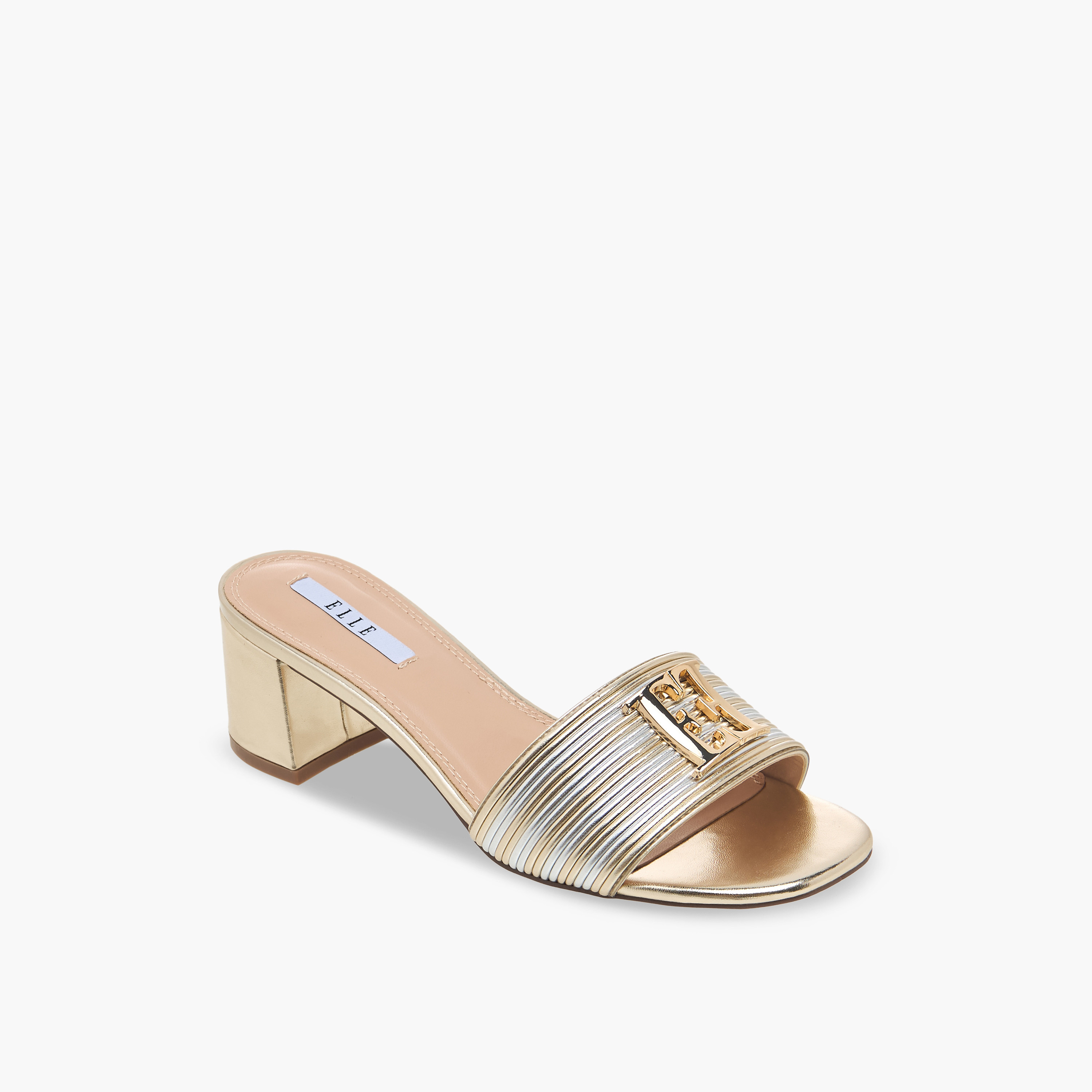 صندل ميتاليك بكعب عريض للنساء من إيل-women-shoes-sandals-heeled-image-2