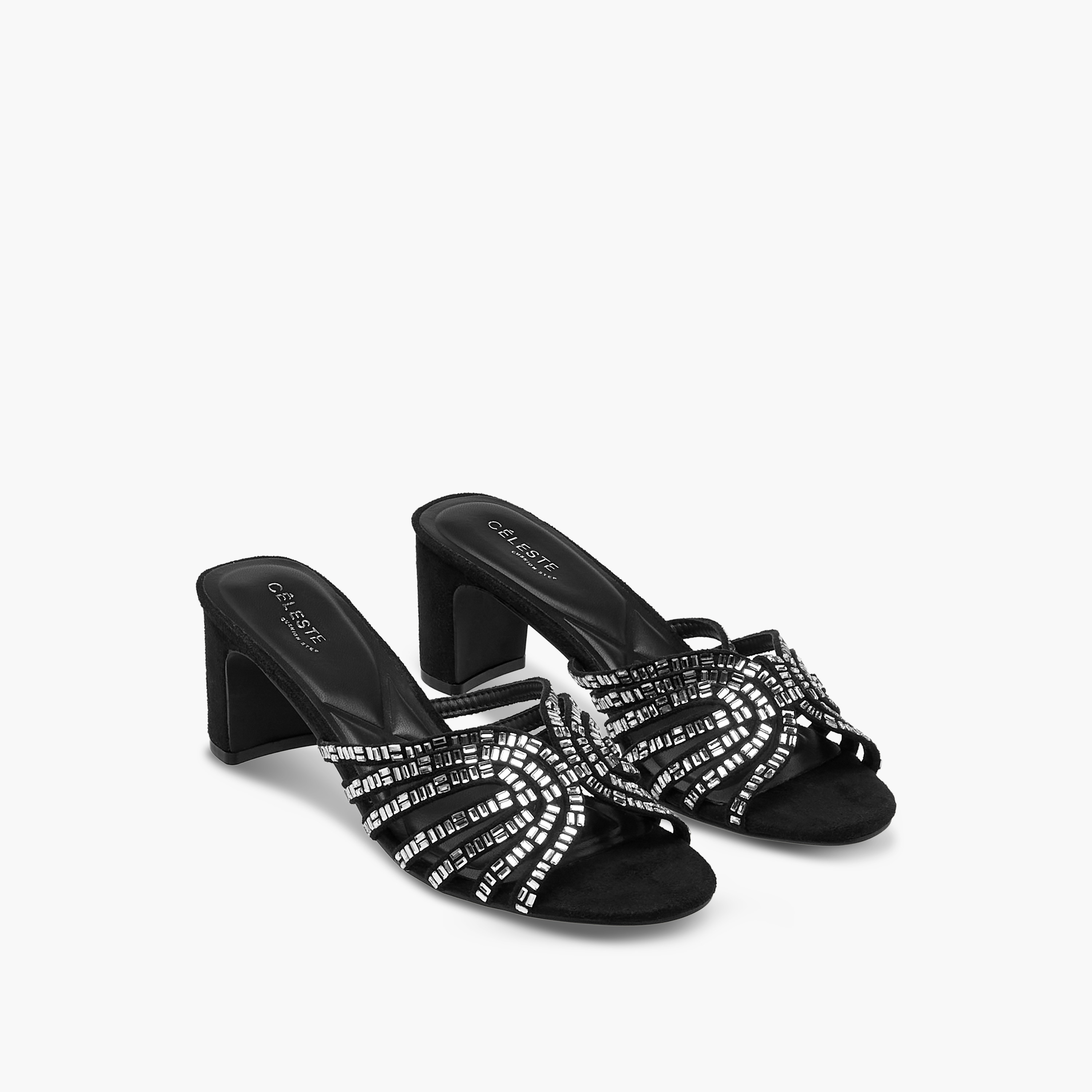 Celeste Women Embellished Block Heel Sandals-women-shoes-sandals-heeled-image-1