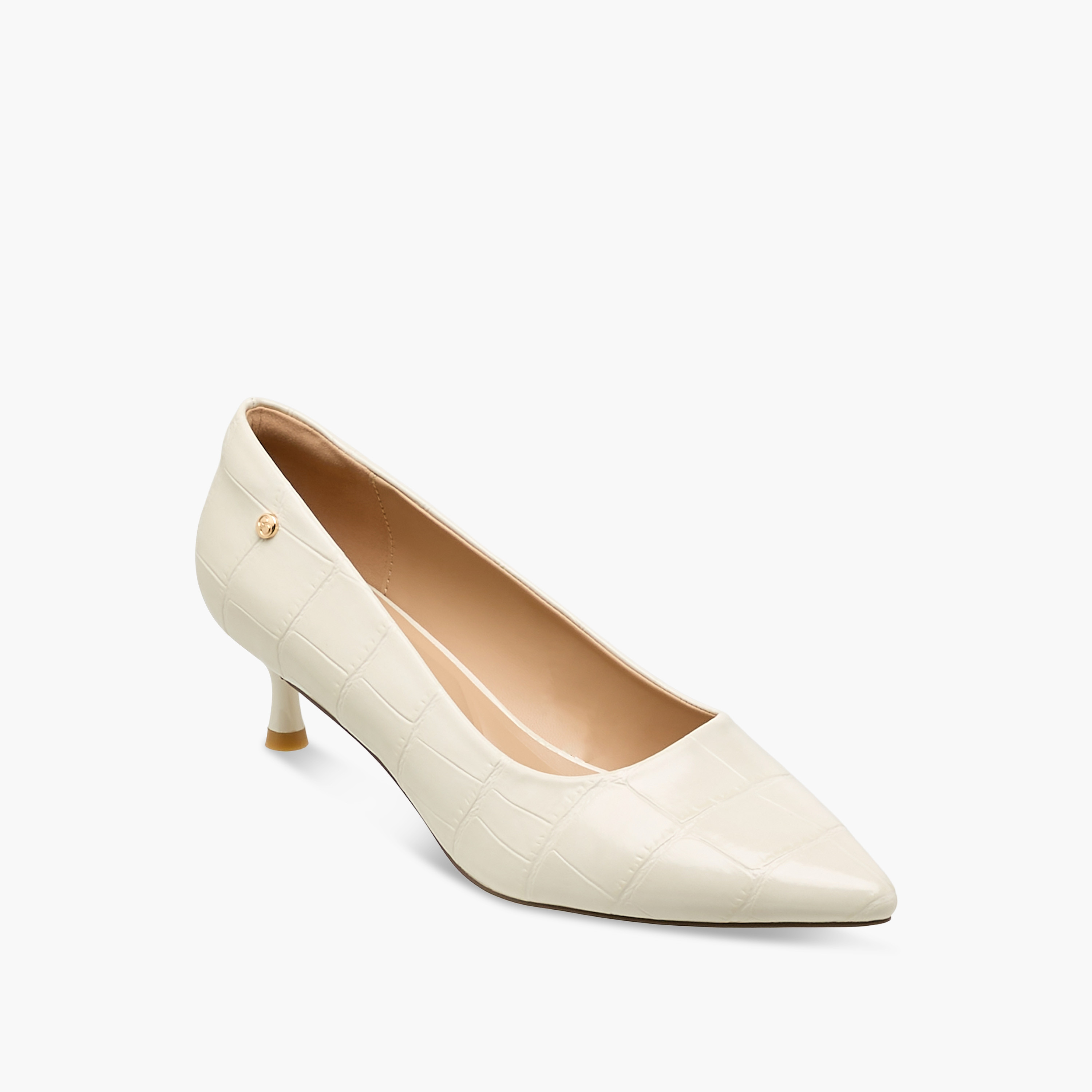 Celeste Women Textured Kitten Heel Pumps-women-shoes-heels-image-2