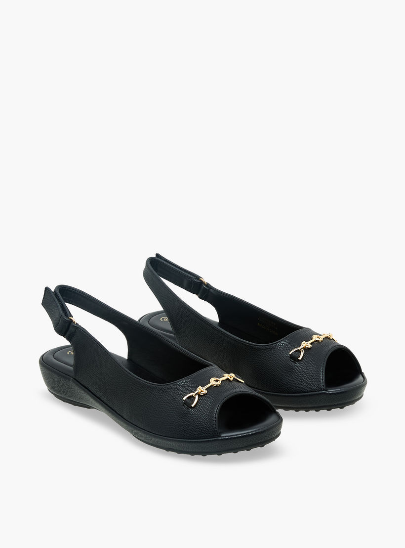 صندل بشريط إغلاق لاصق للنساء من لو كونفورت-women-shoes-sandals-heeled-image-1