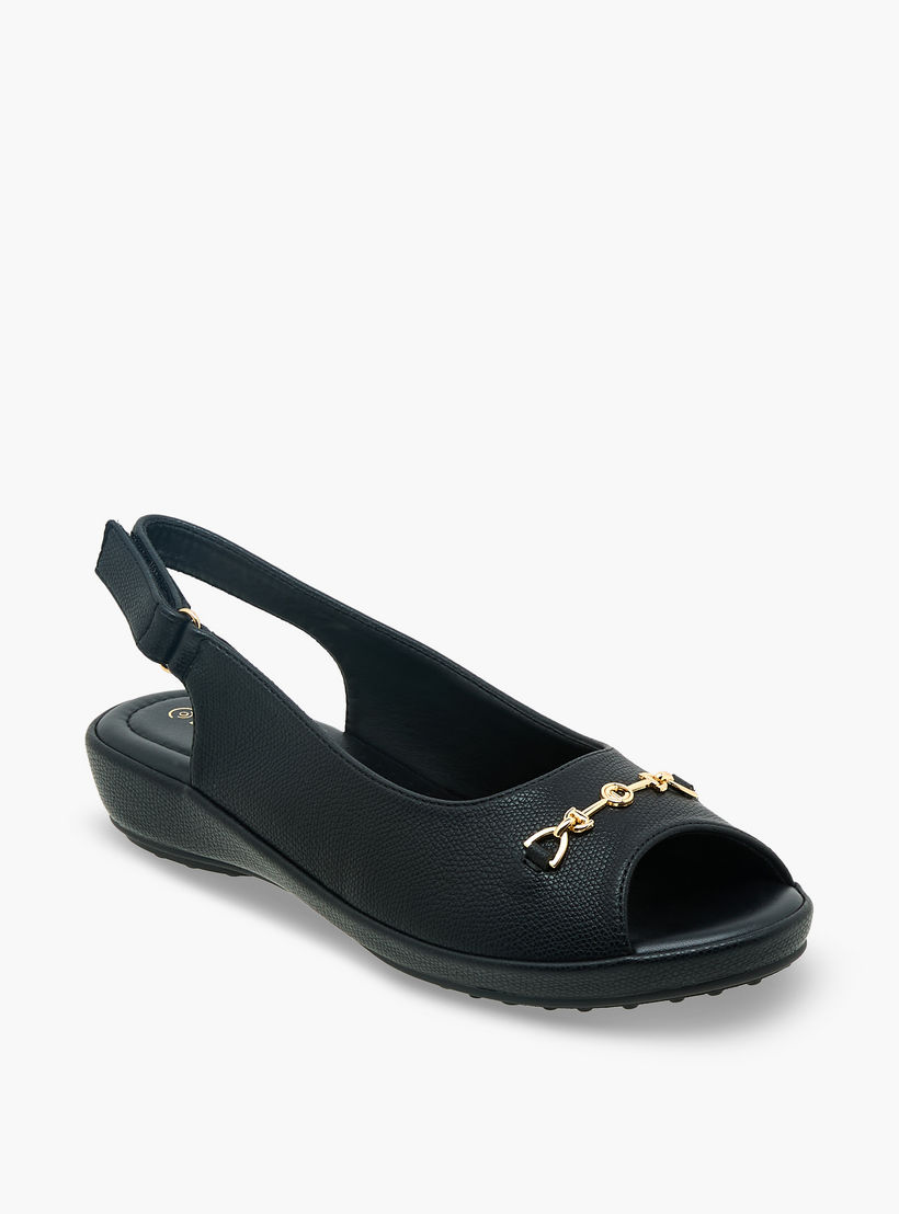 صندل بشريط إغلاق لاصق للنساء من لو كونفورت-women-shoes-sandals-heeled-image-3