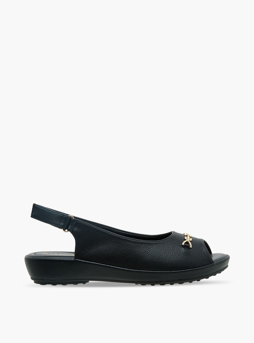 صندل بشريط إغلاق لاصق للنساء من لو كونفورت-women-shoes-sandals-heeled-image-4