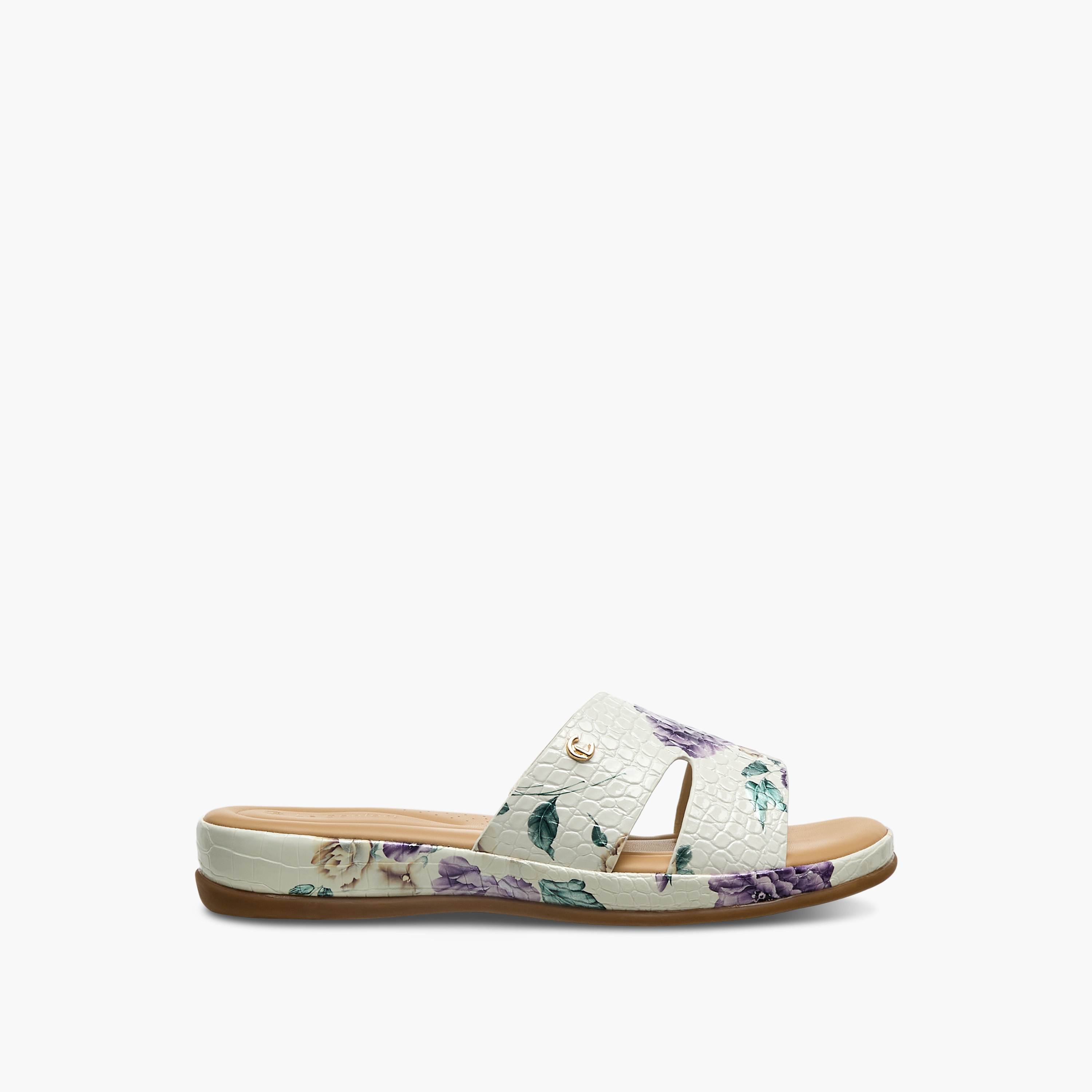 Le Confort Women Floral Print Slide Sandals-women-shoes-flats-sandals-image-3