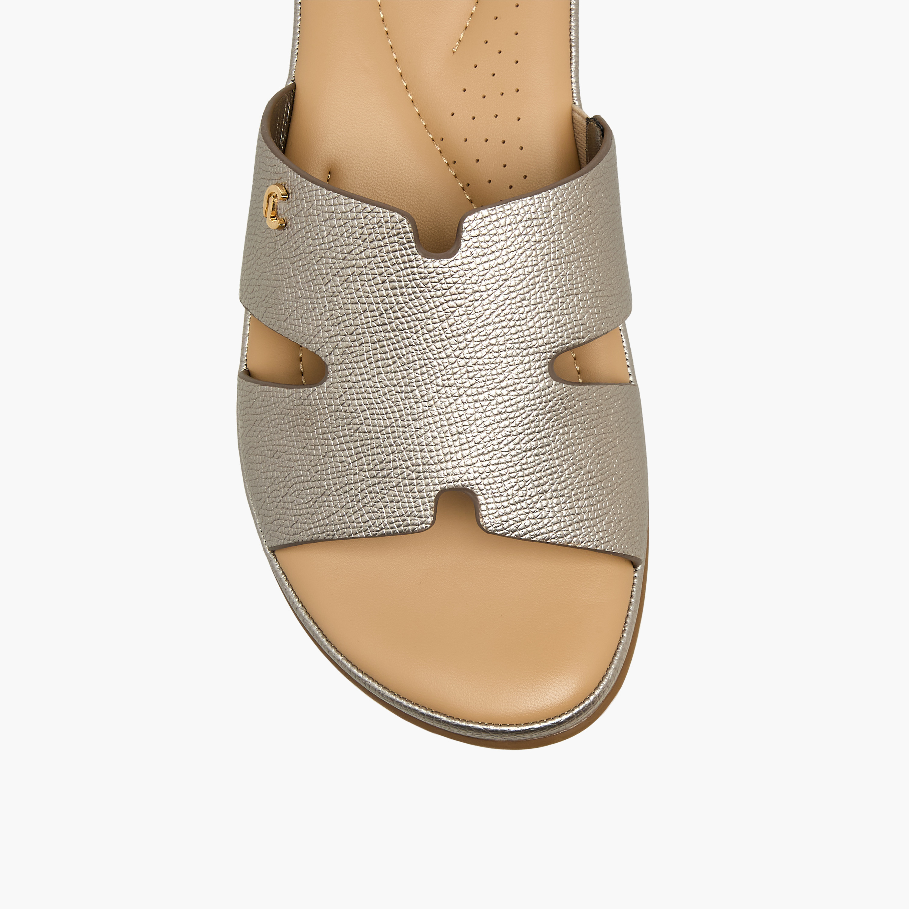 Le Confort Women Textured Slide Sandals-women-shoes-flats-sandals-image-4