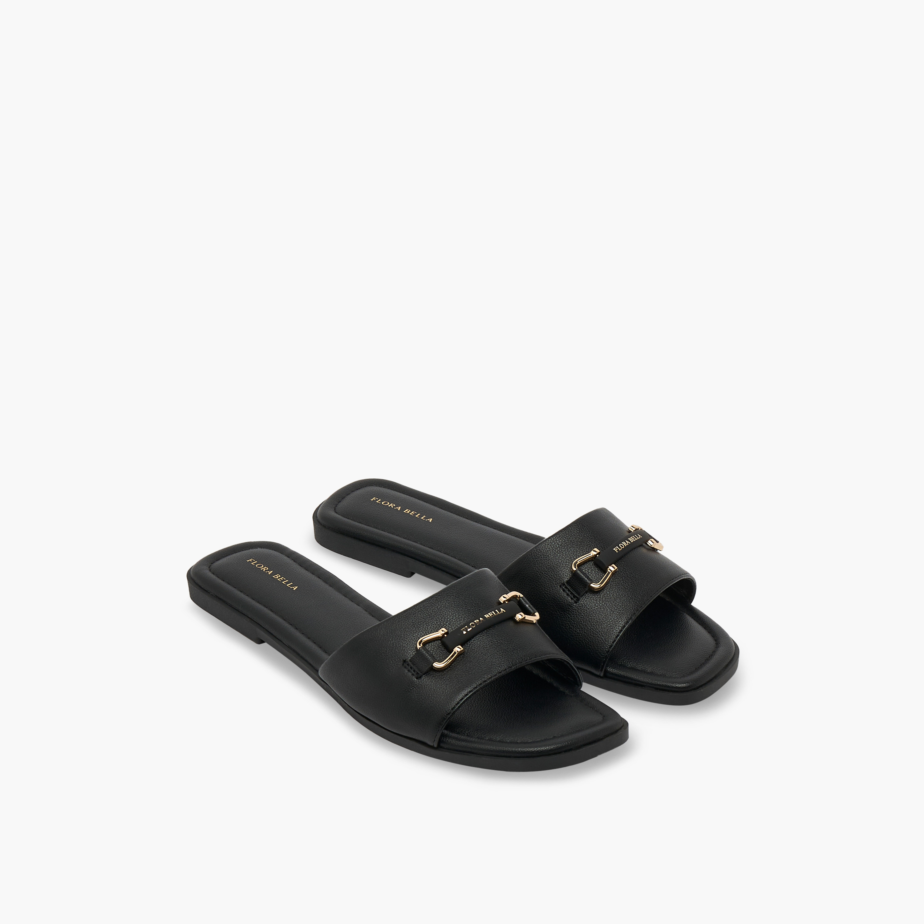 صندل بزينة معدنية للنساء من فلورا بيلا-women-shoes-sandals-flats-image-1