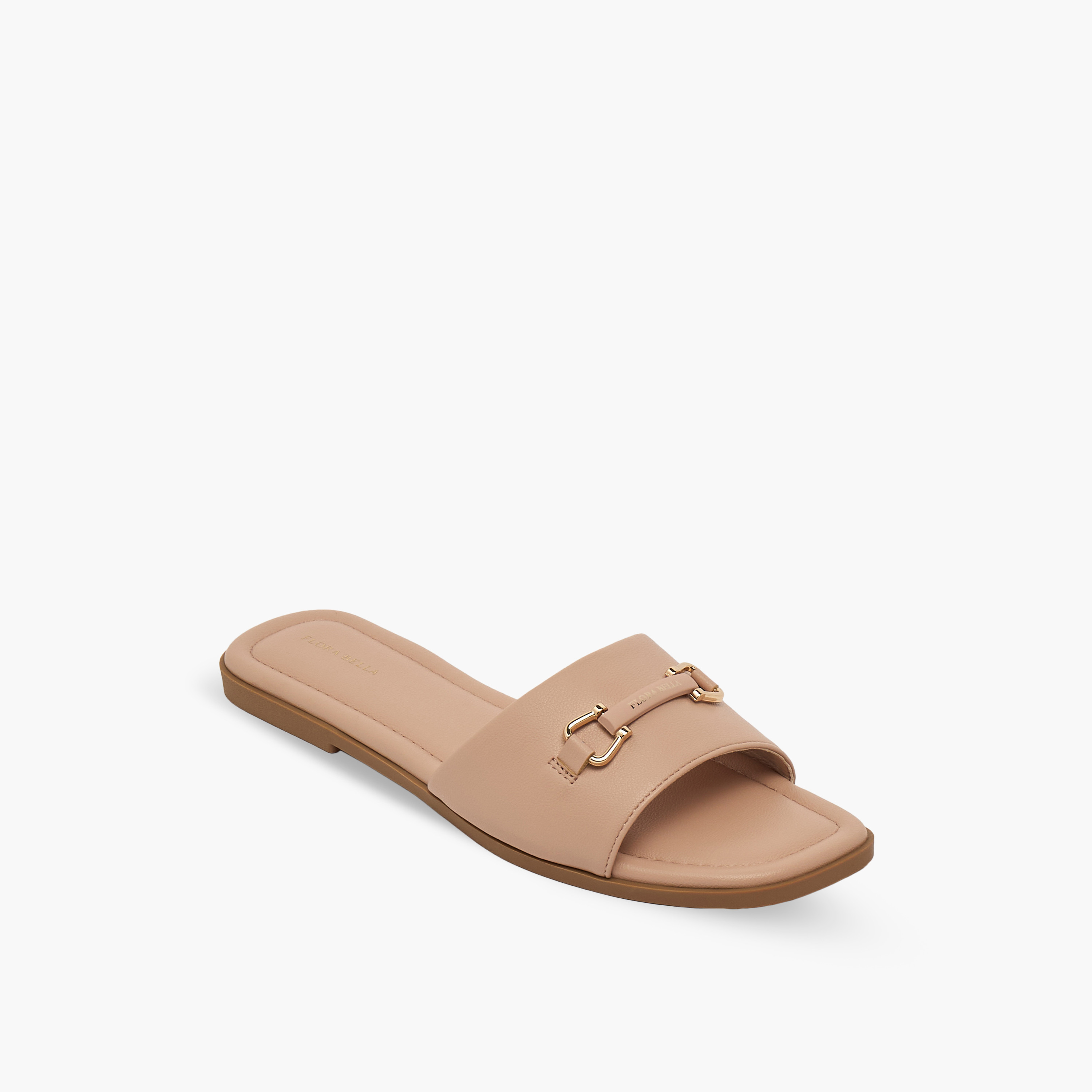 صندل بزينة معدنية للنساء من فلورا بيلا-women-shoes-sandals-flats-image-2