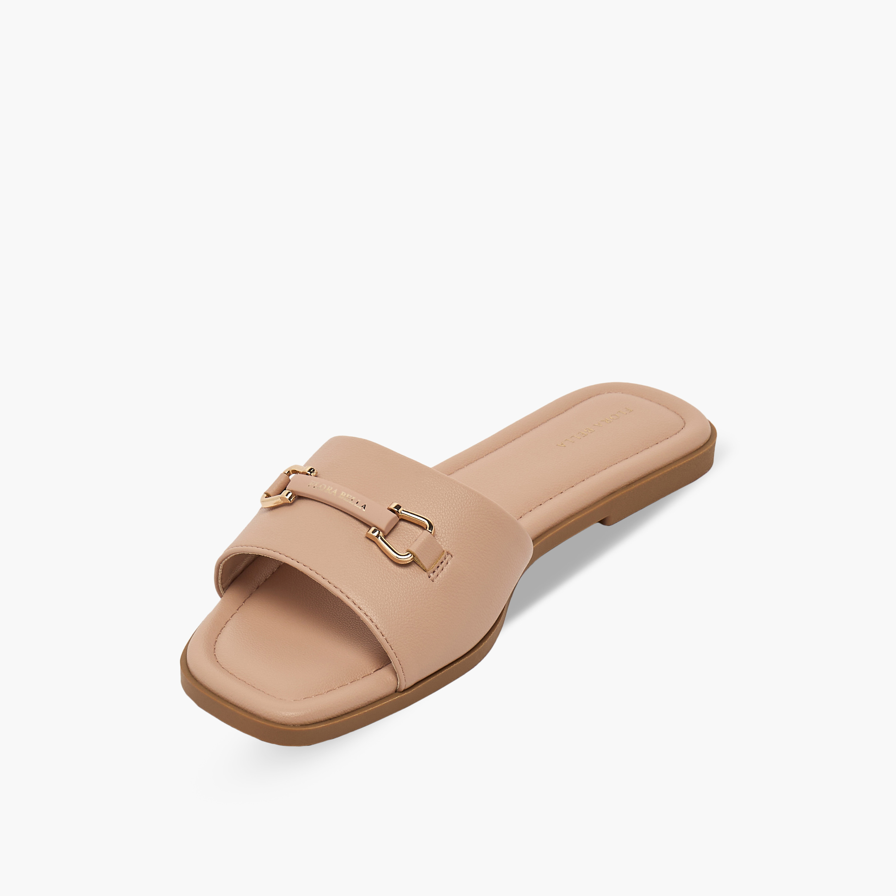 صندل بزينة معدنية للنساء من فلورا بيلا-women-shoes-sandals-flats-image-4