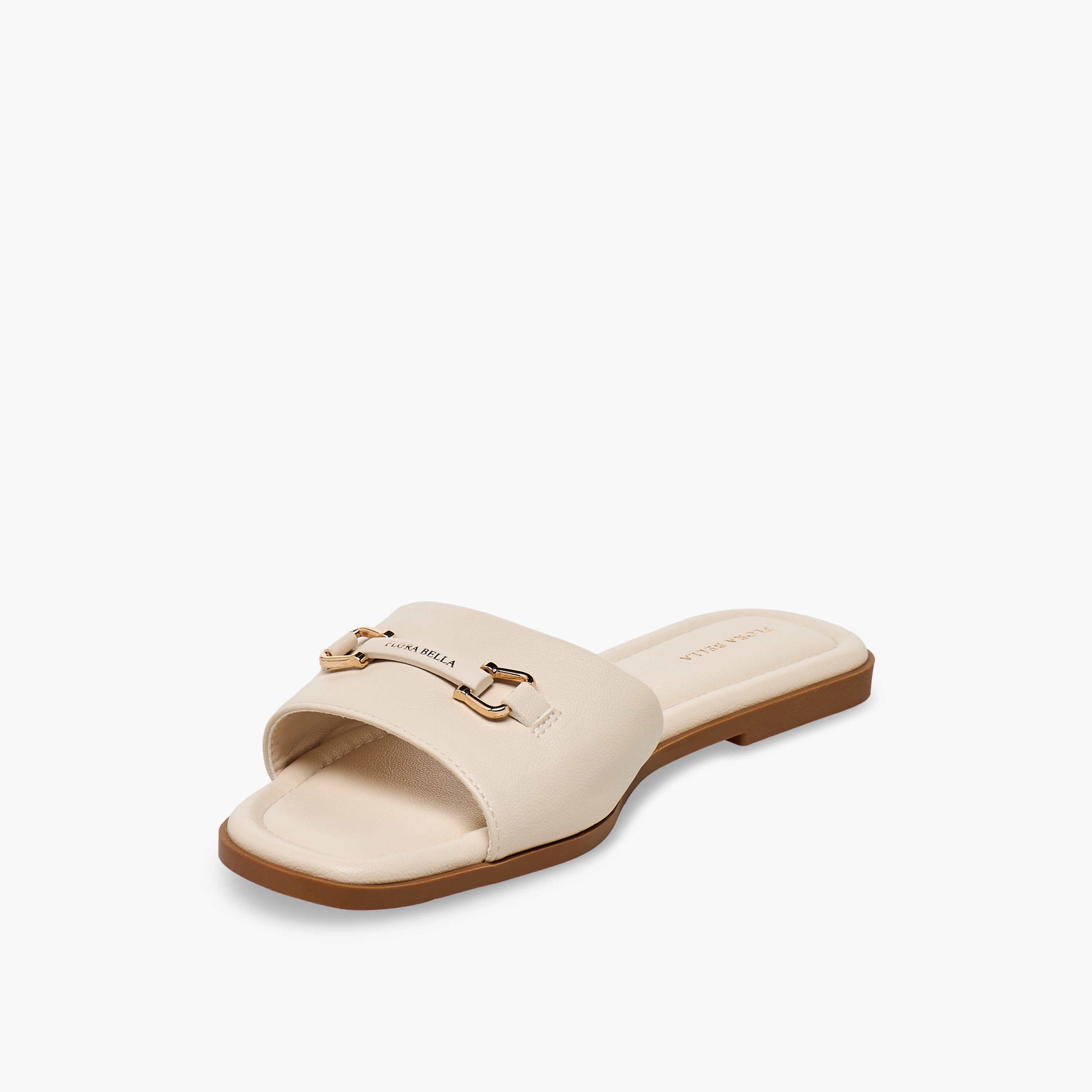 صندل بزينة معدنية للنساء من فلورا بيلا-women-shoes-sandals-flats-image-4
