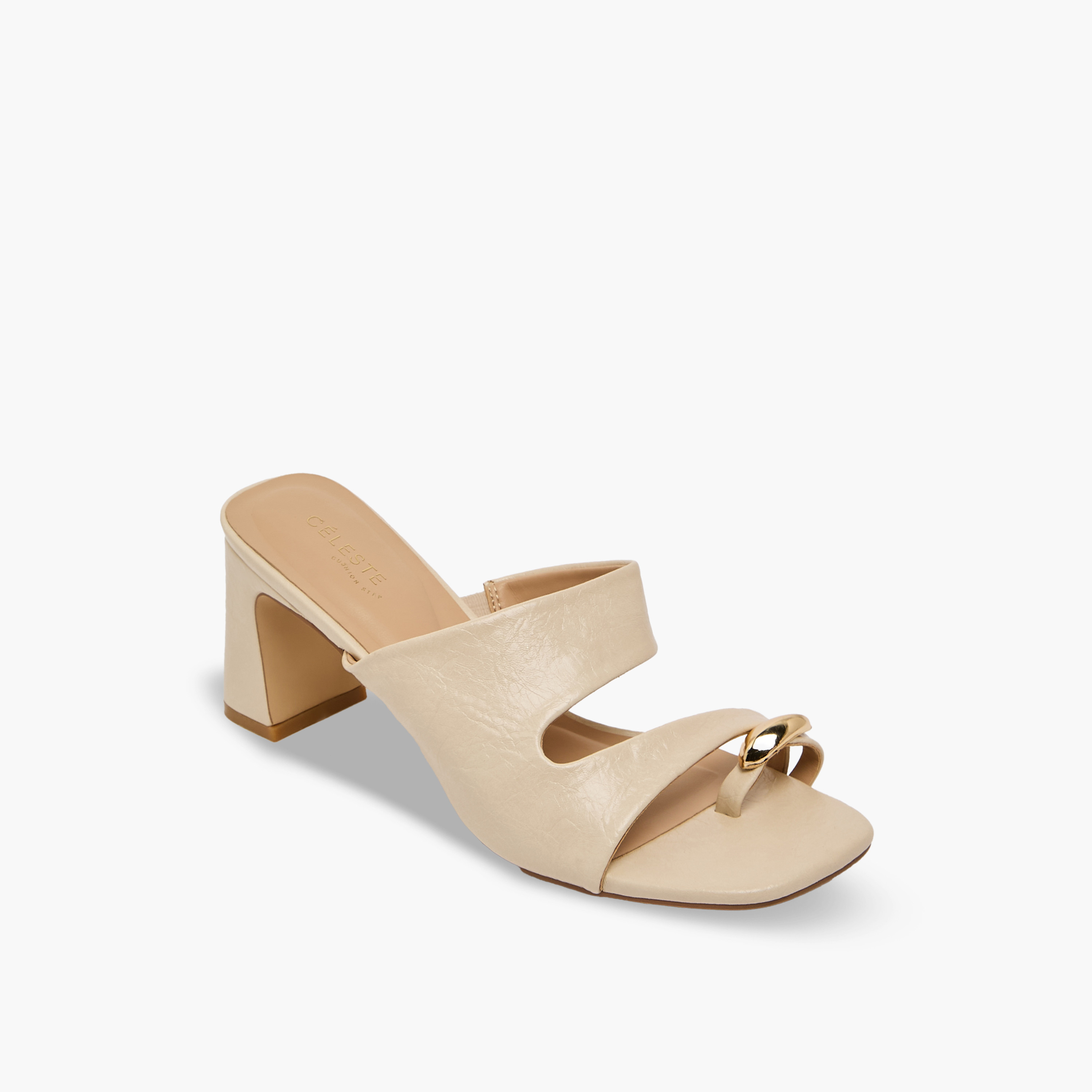 Celeste Women Crinkle Textured Block Heel Sandals-women-shoes-sandals-heeled-image-2