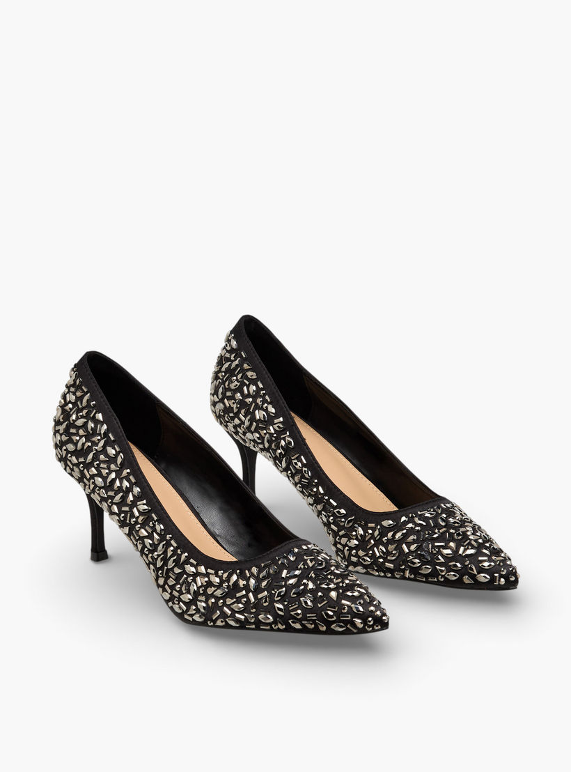 Flora Bella Women Embellished Stiletto Heel Pumps-women-shoes-sandals-heeled-image-1