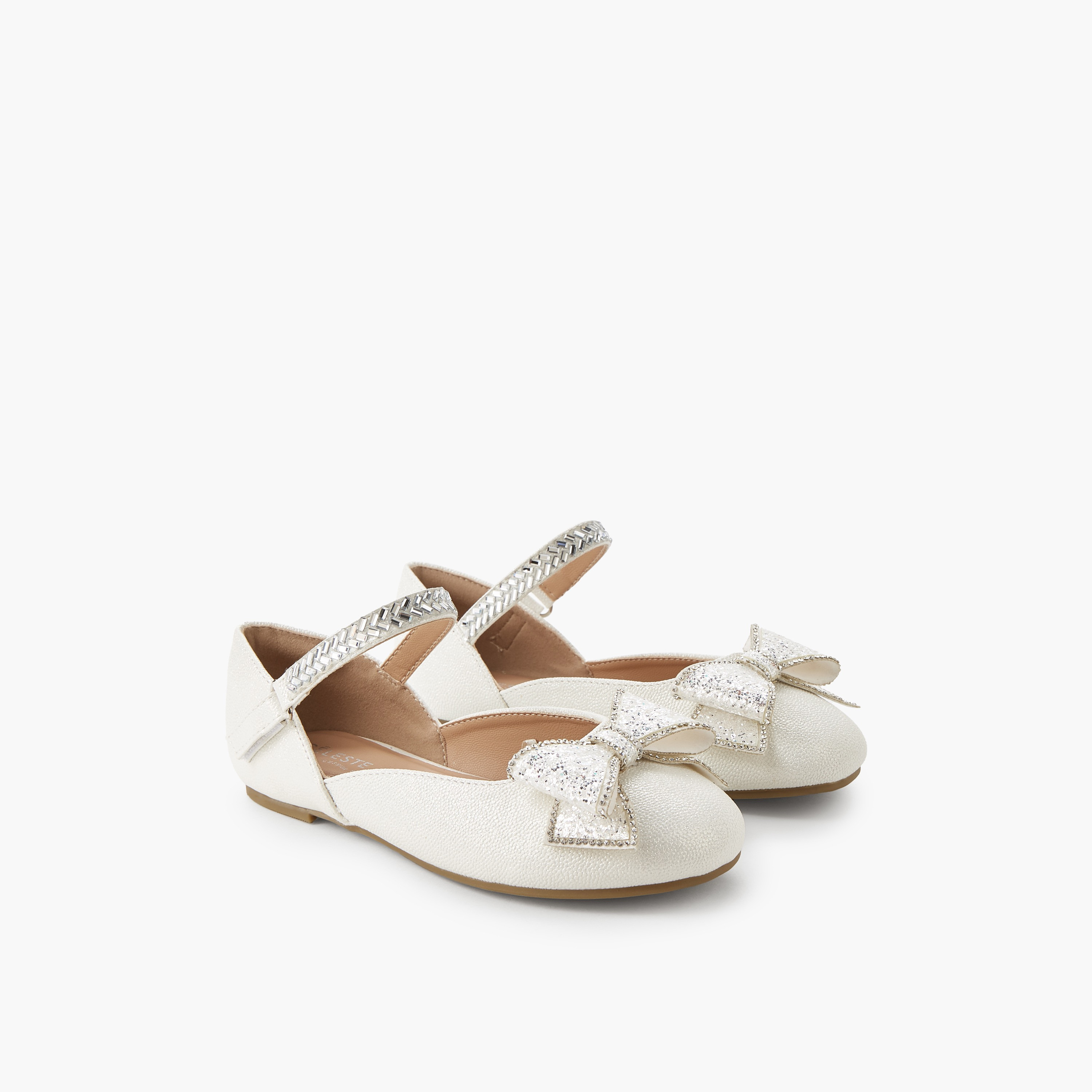 حذاء باليرينا بشريط إغلاق لاصق للبنات من سيليست-girls-shoes-ballerinas-image-6